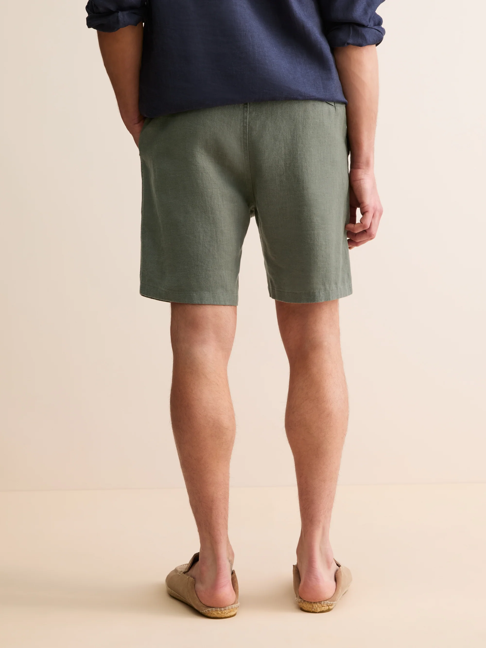 Men's Shorts Vienna Linen Khaki - Image 3