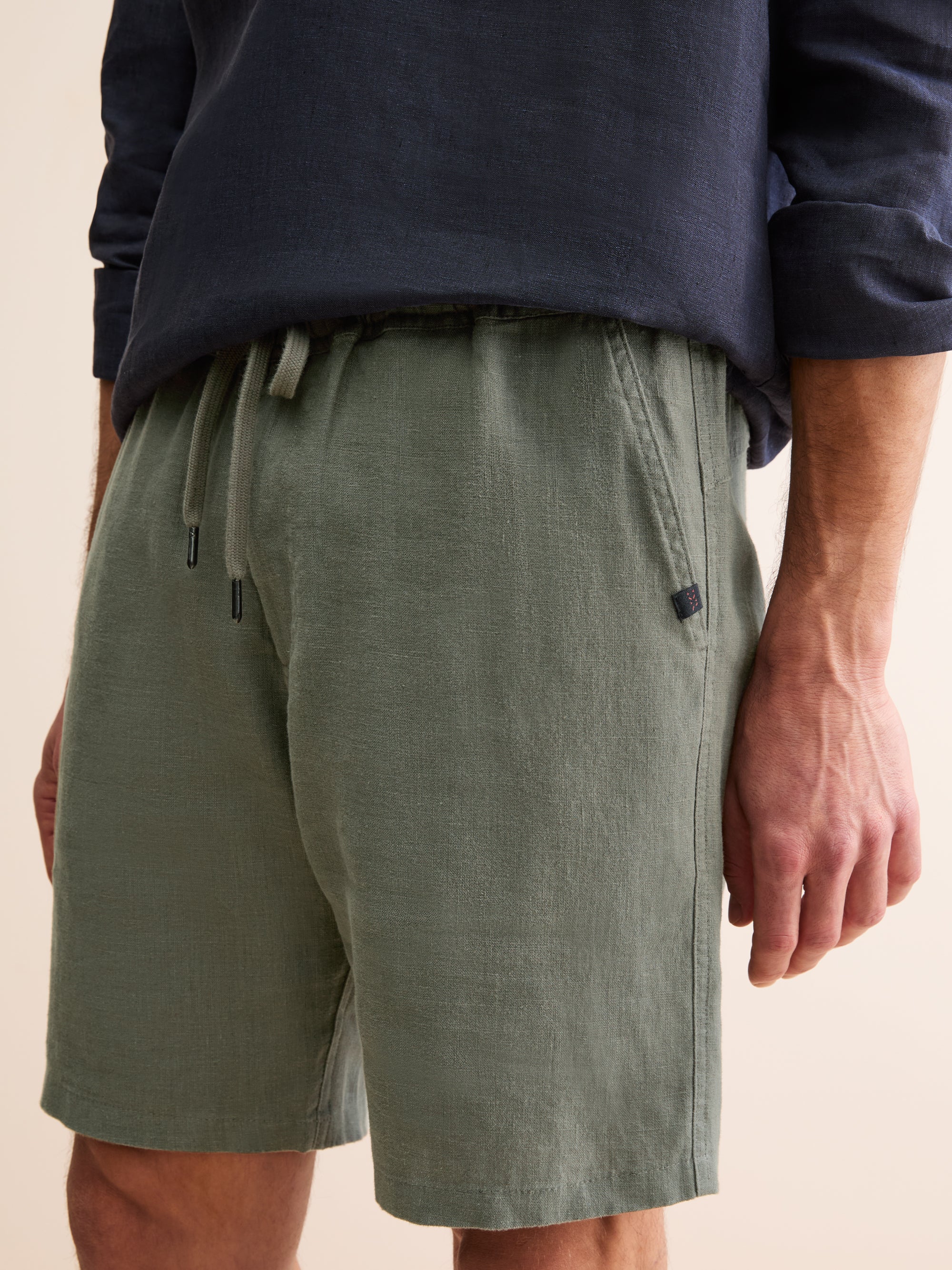 Men's Shorts Vienna Linen Khaki - Image 4