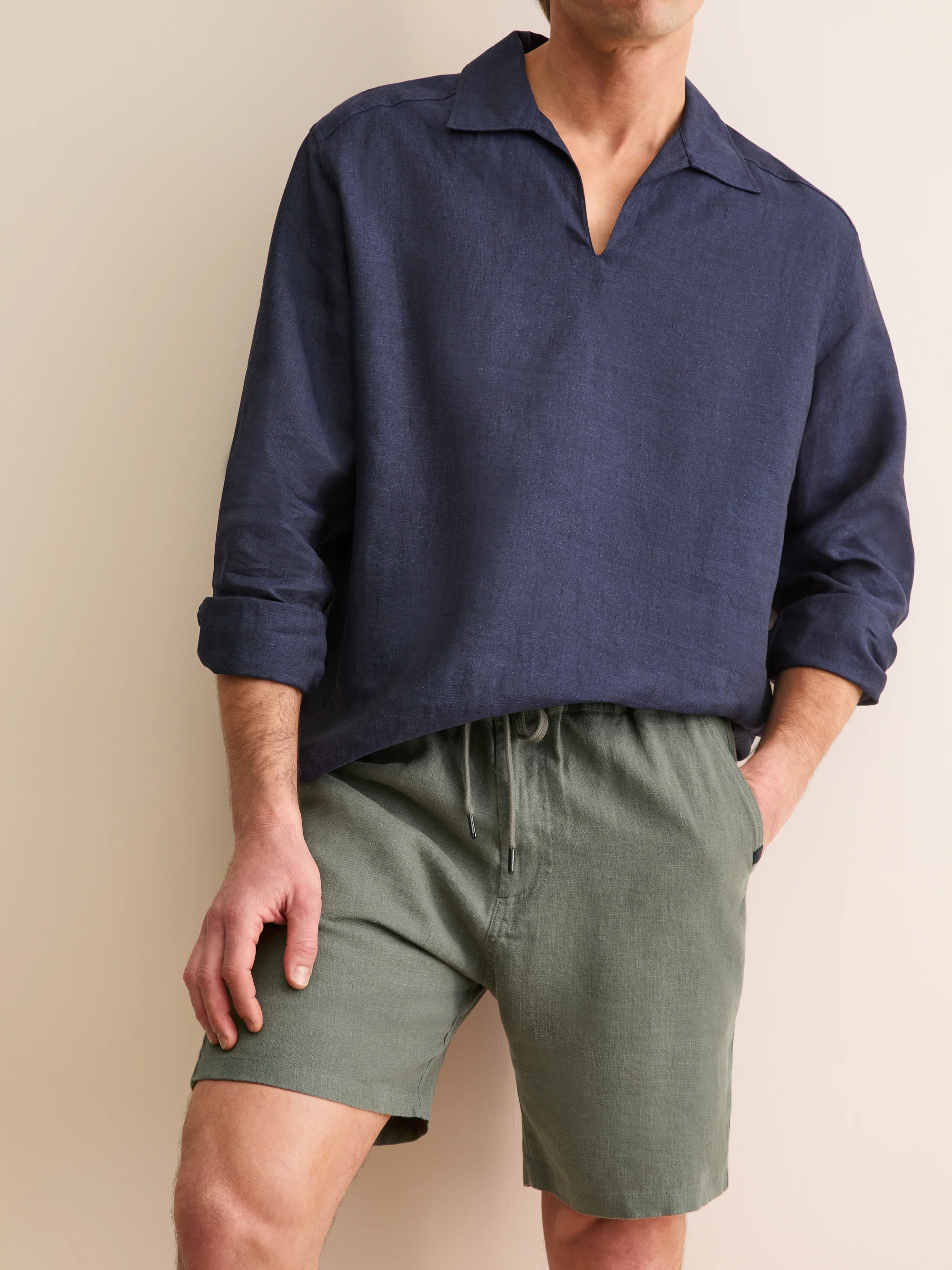 Men's Shorts Vienna Linen Khaki - Image 5
