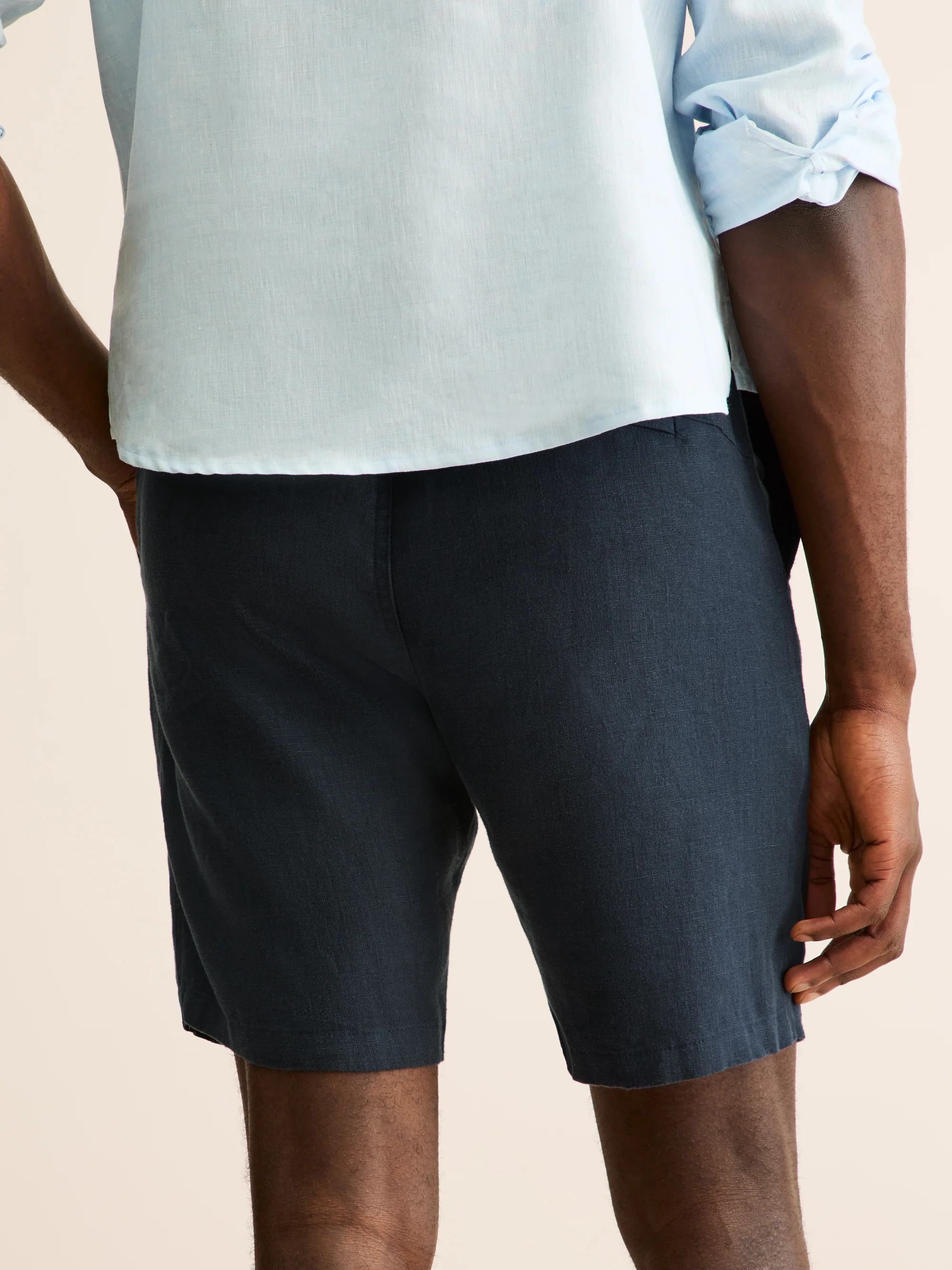 Men's Shorts Vienna Linen Navy - Image 3