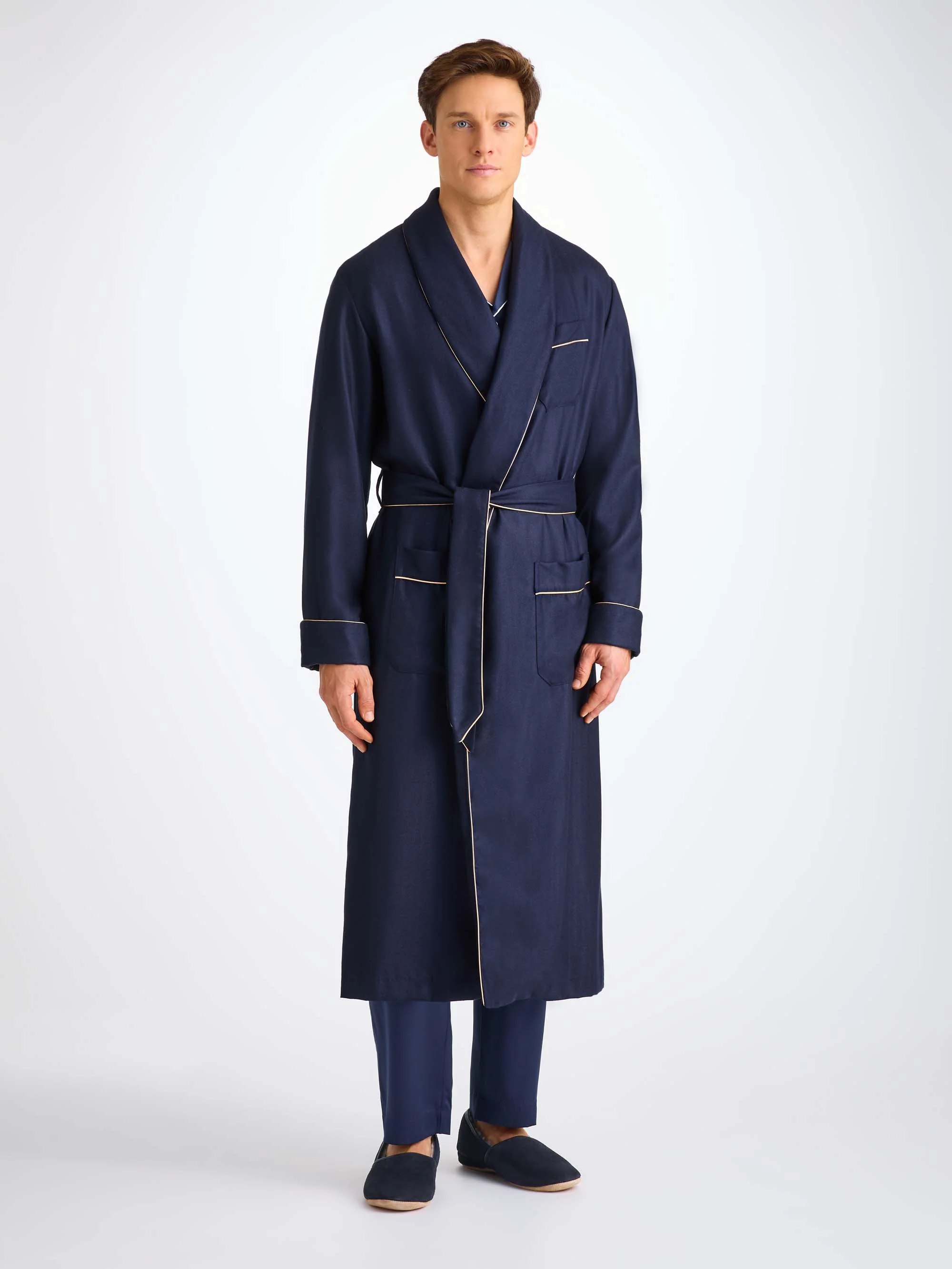 Men's Slippers Crawford Suede Sheepskin Navy - Image 5