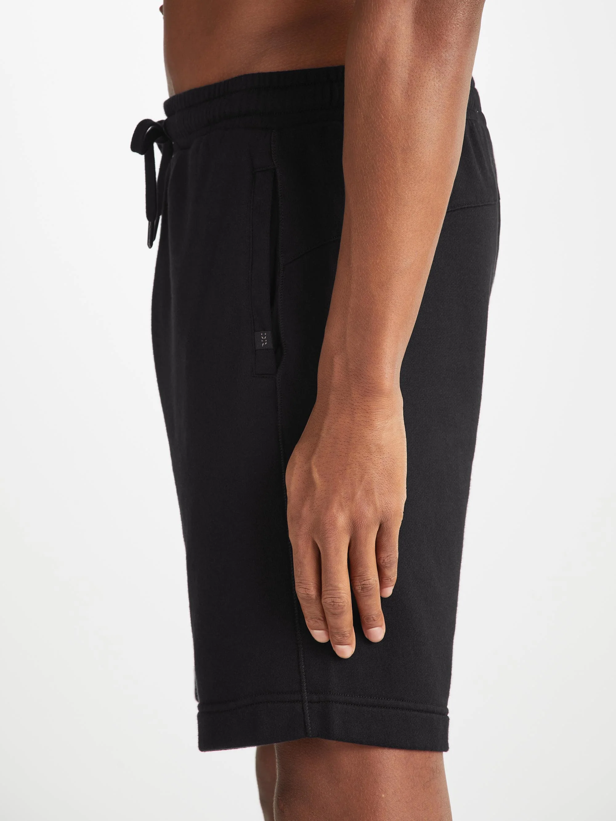 Men's Sweat Shorts Quinn Cotton Modal Black - Image 6