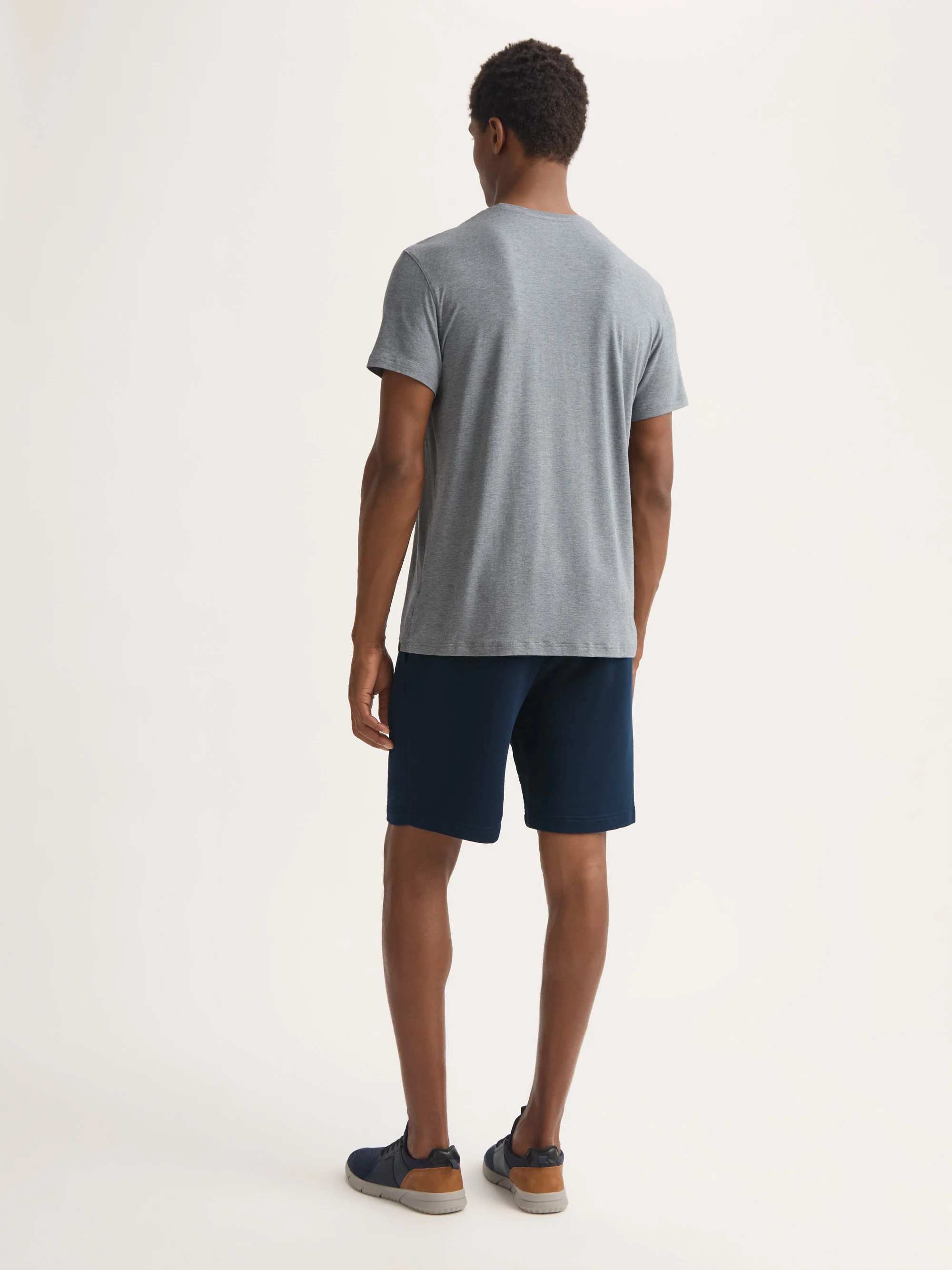 Men's Sweat Shorts Quinn Cotton Modal Navy - Image 3