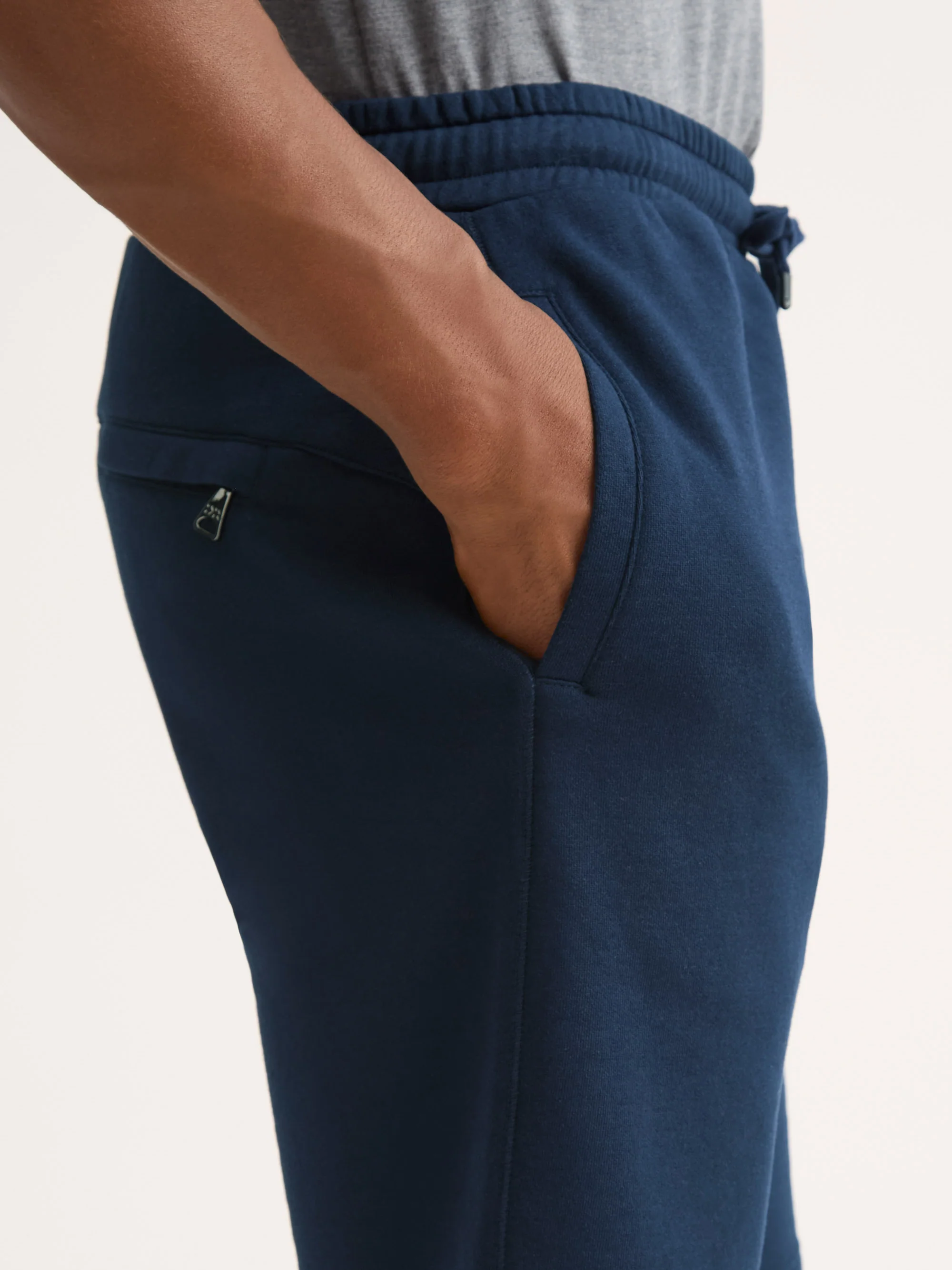 Men's Sweat Shorts Quinn Cotton Modal Navy - Image 5