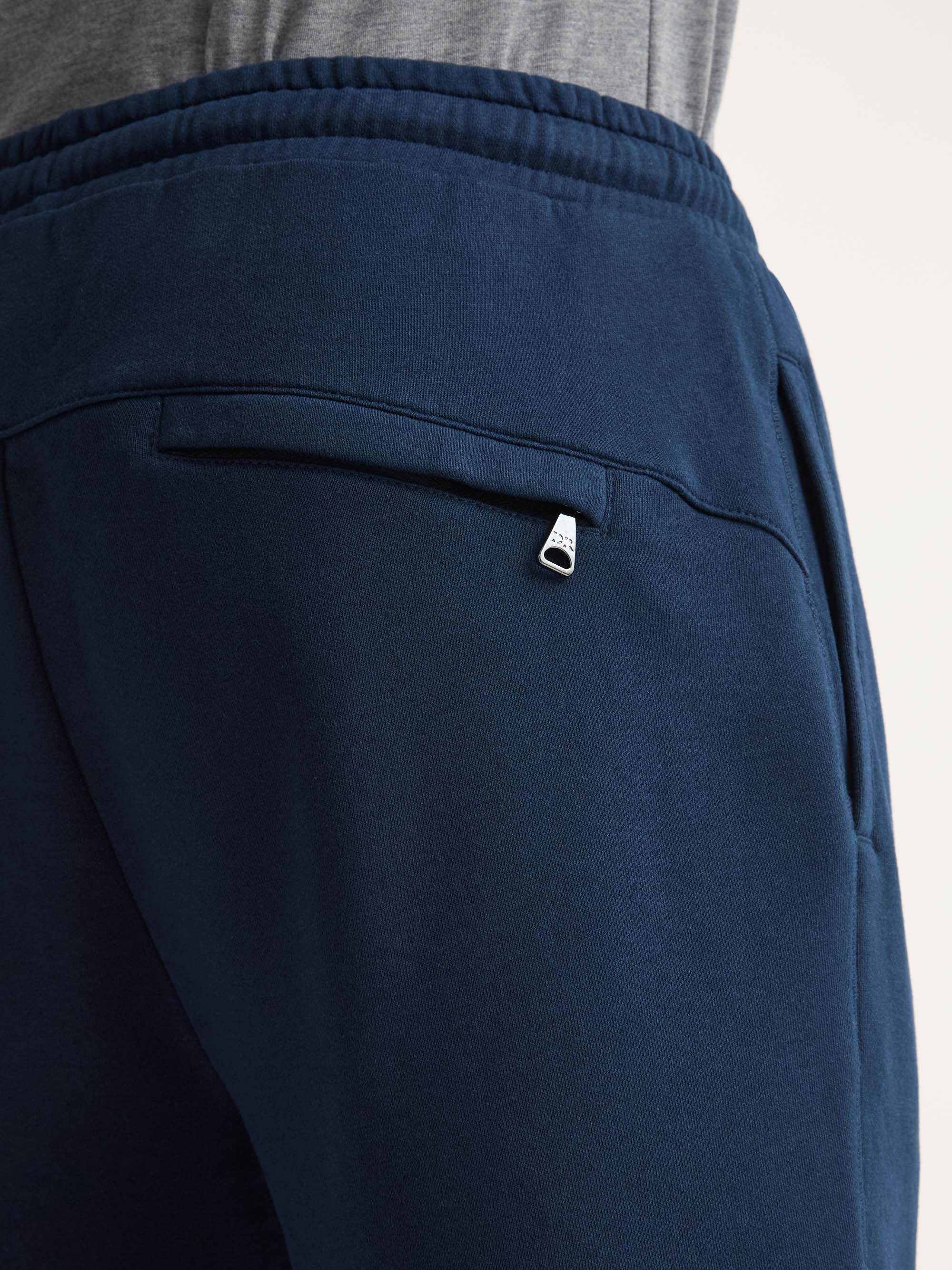 Men's Sweat Shorts Quinn Cotton Modal Navy - Image 6