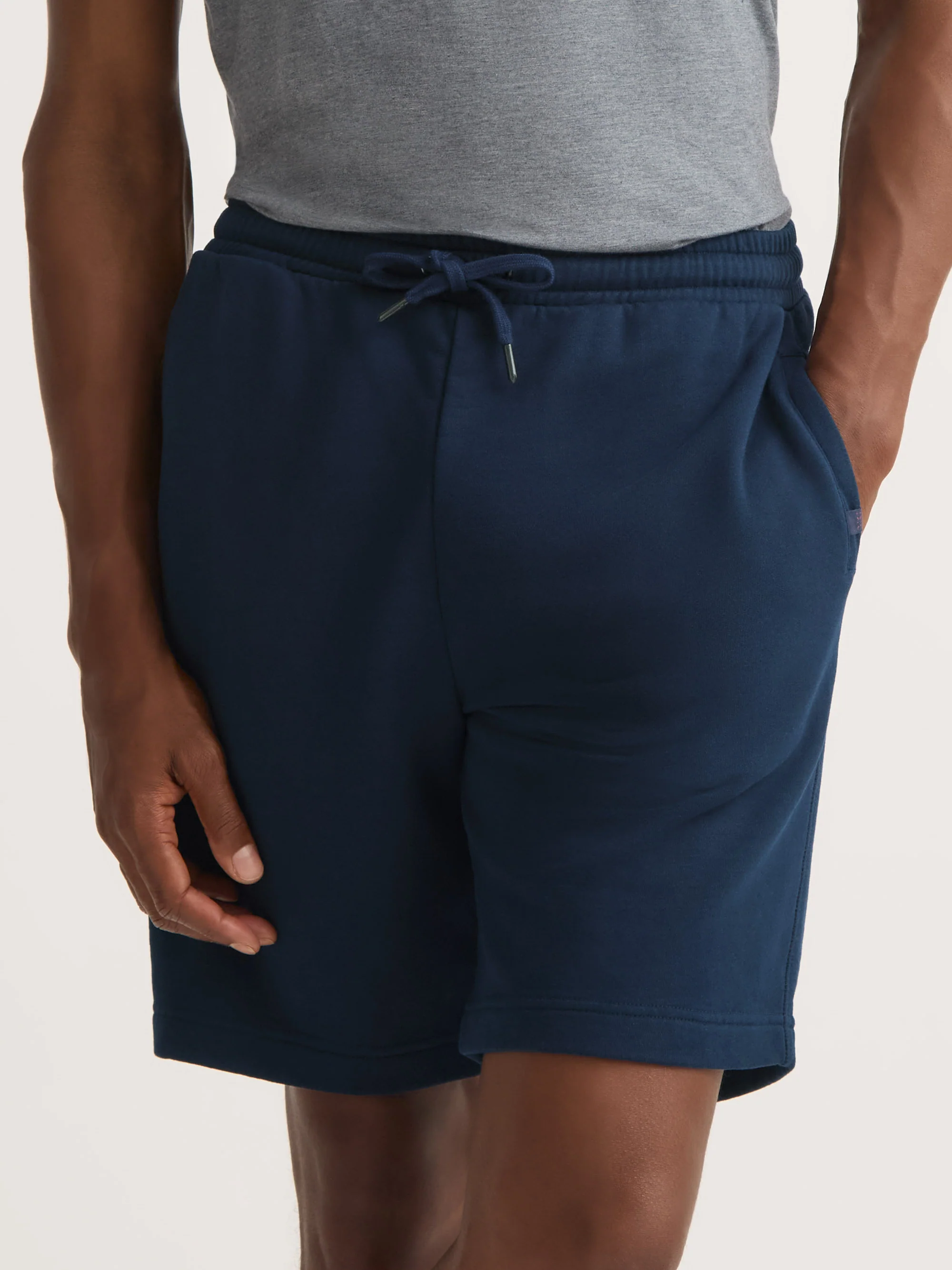 Men's Sweat Shorts Quinn Cotton Modal Navy - Image 7