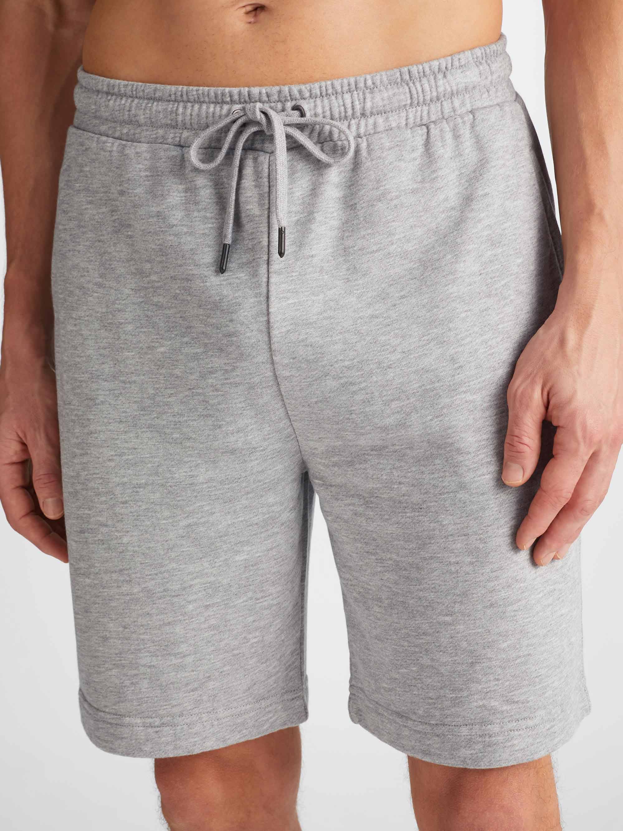 Men's Sweat Shorts Quinn Cotton Modal Silver - Image 5