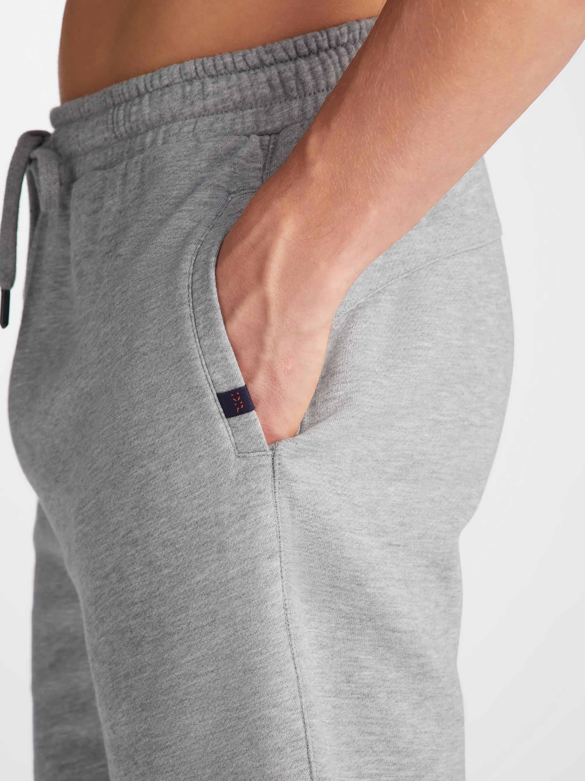 Men's Sweat Shorts Quinn Cotton Modal Silver - Image 7