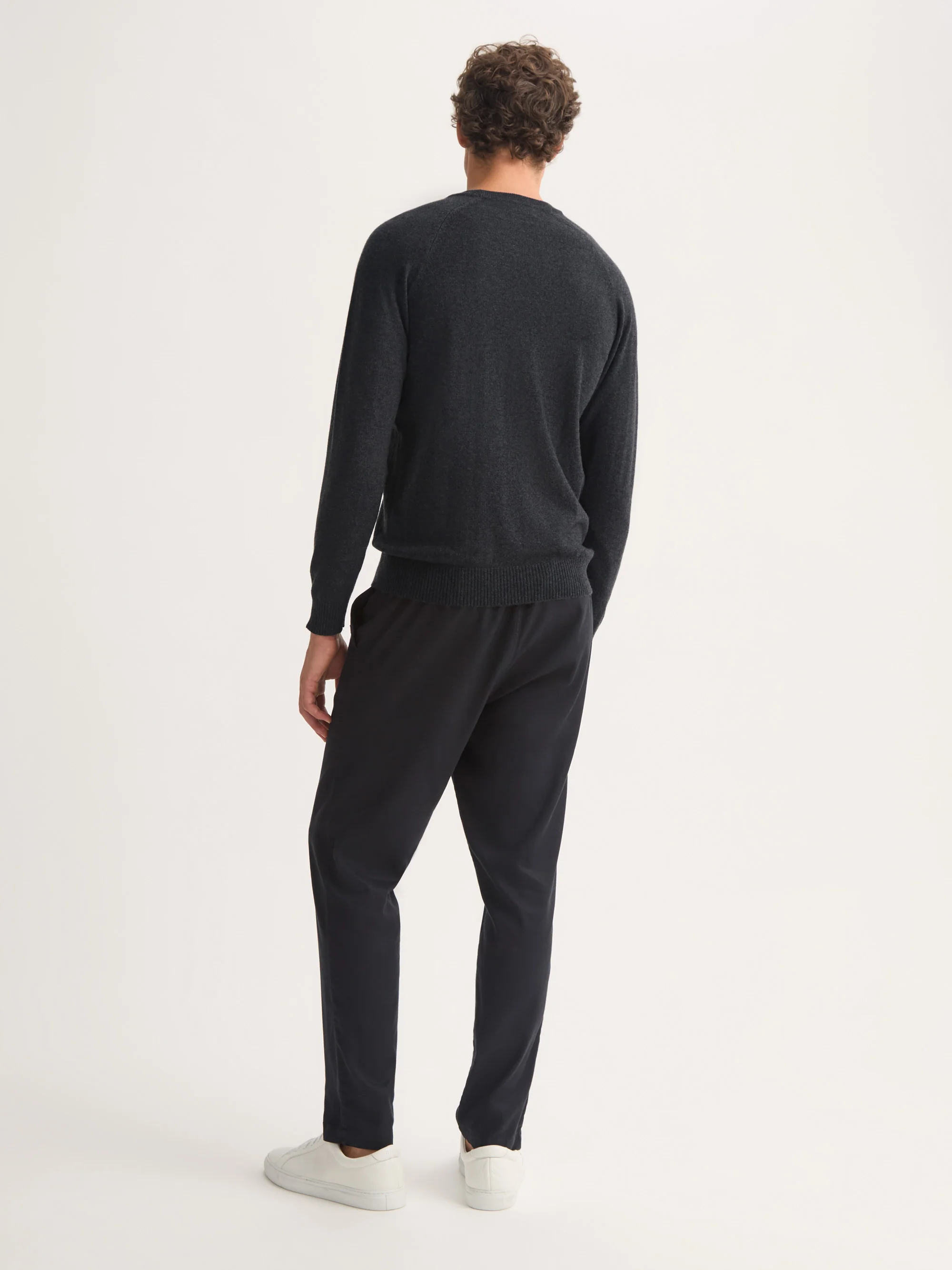 Men's Sweater Finley Cashmere Charcoal - Image 4