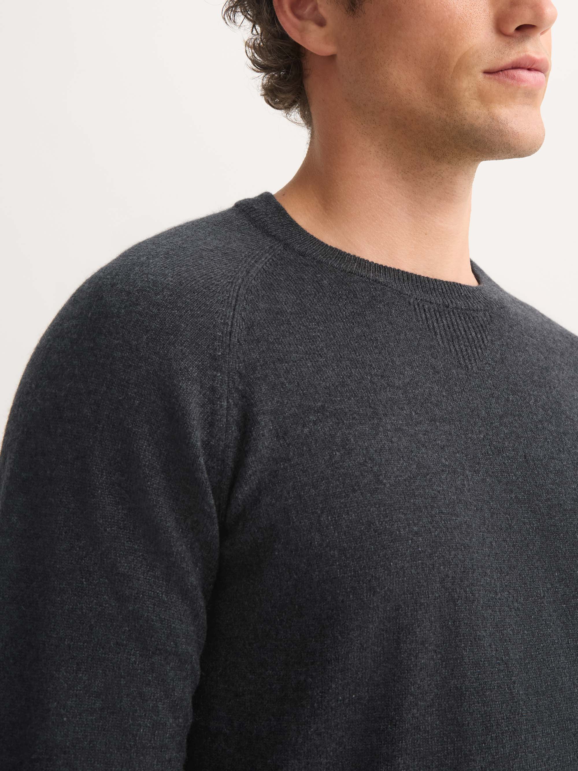 Men's Sweater Finley Cashmere Charcoal - Image 5