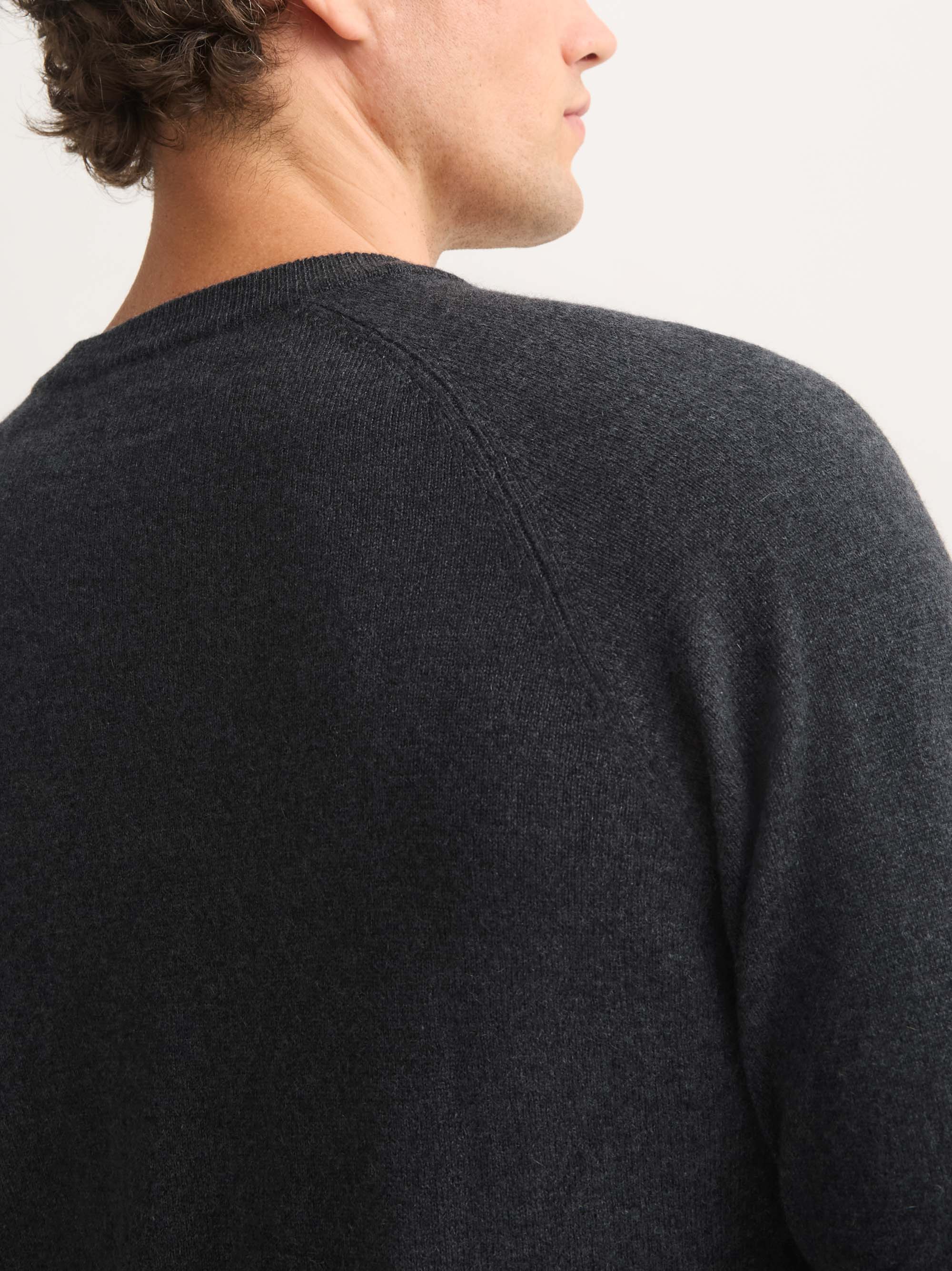 Men's Sweater Finley Cashmere Charcoal - Image 6