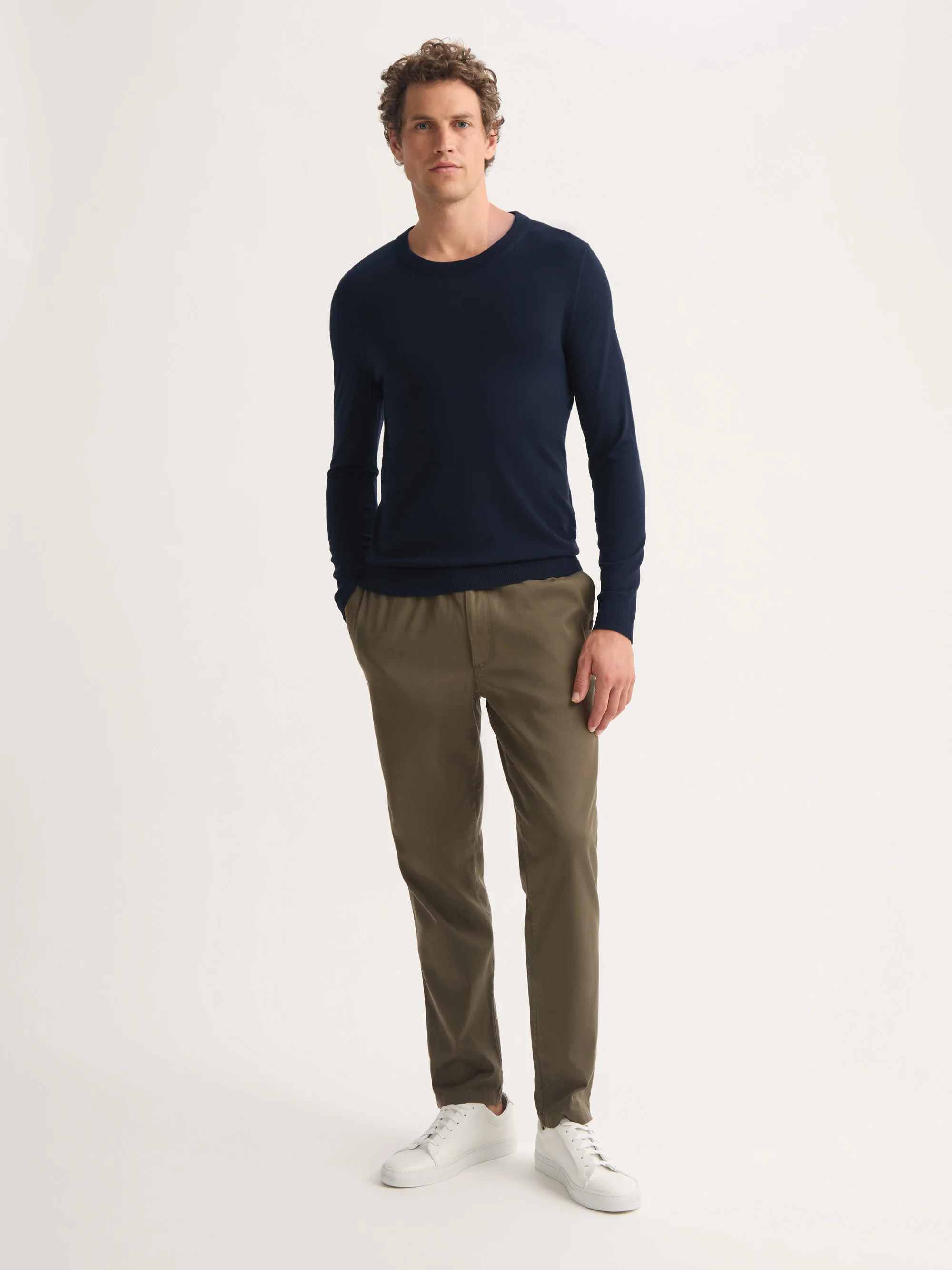 Men's Sweater Orson Merino Wool Navy - Image 3