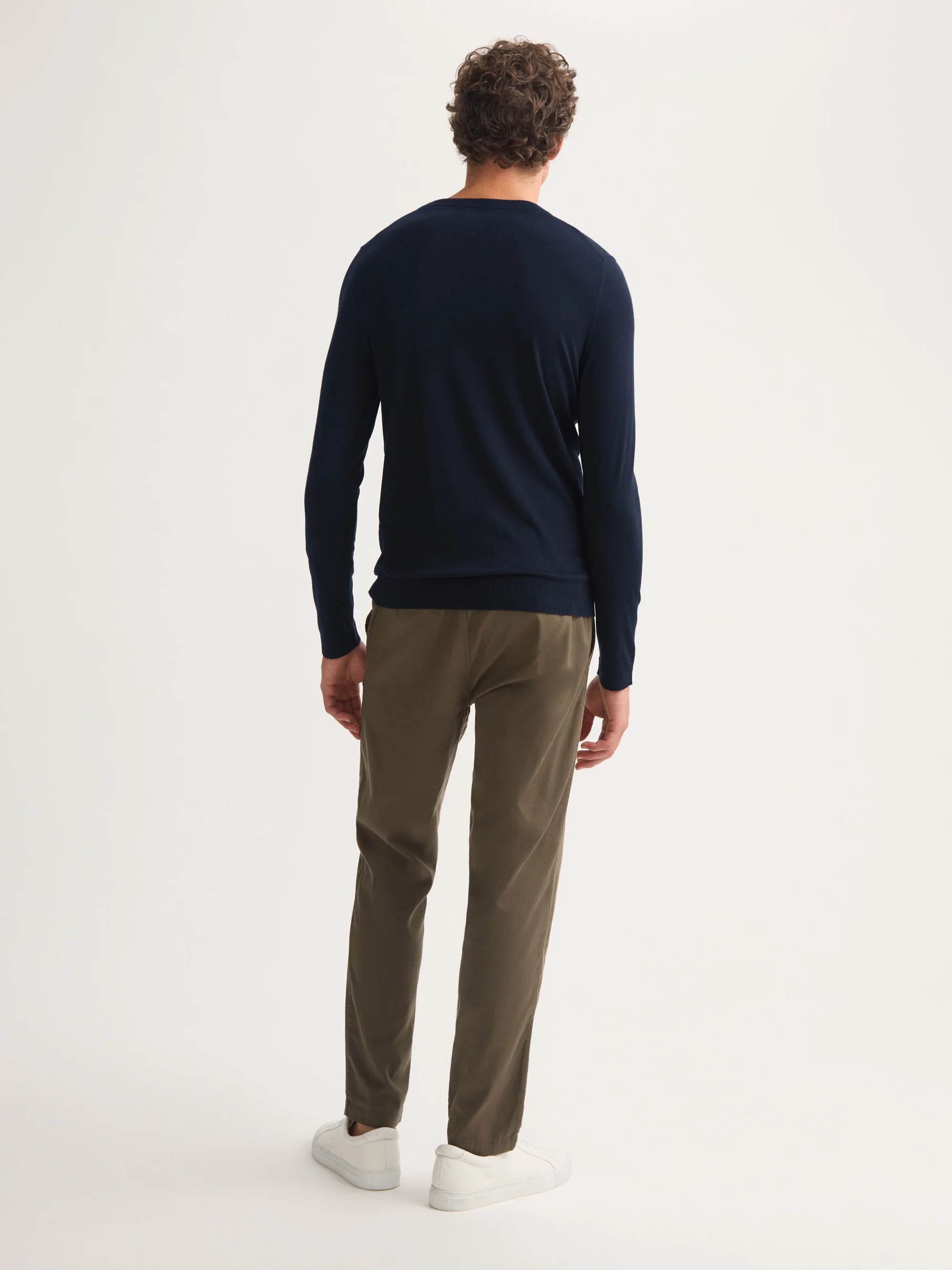 Men's Sweater Orson Merino Wool Navy - Image 4