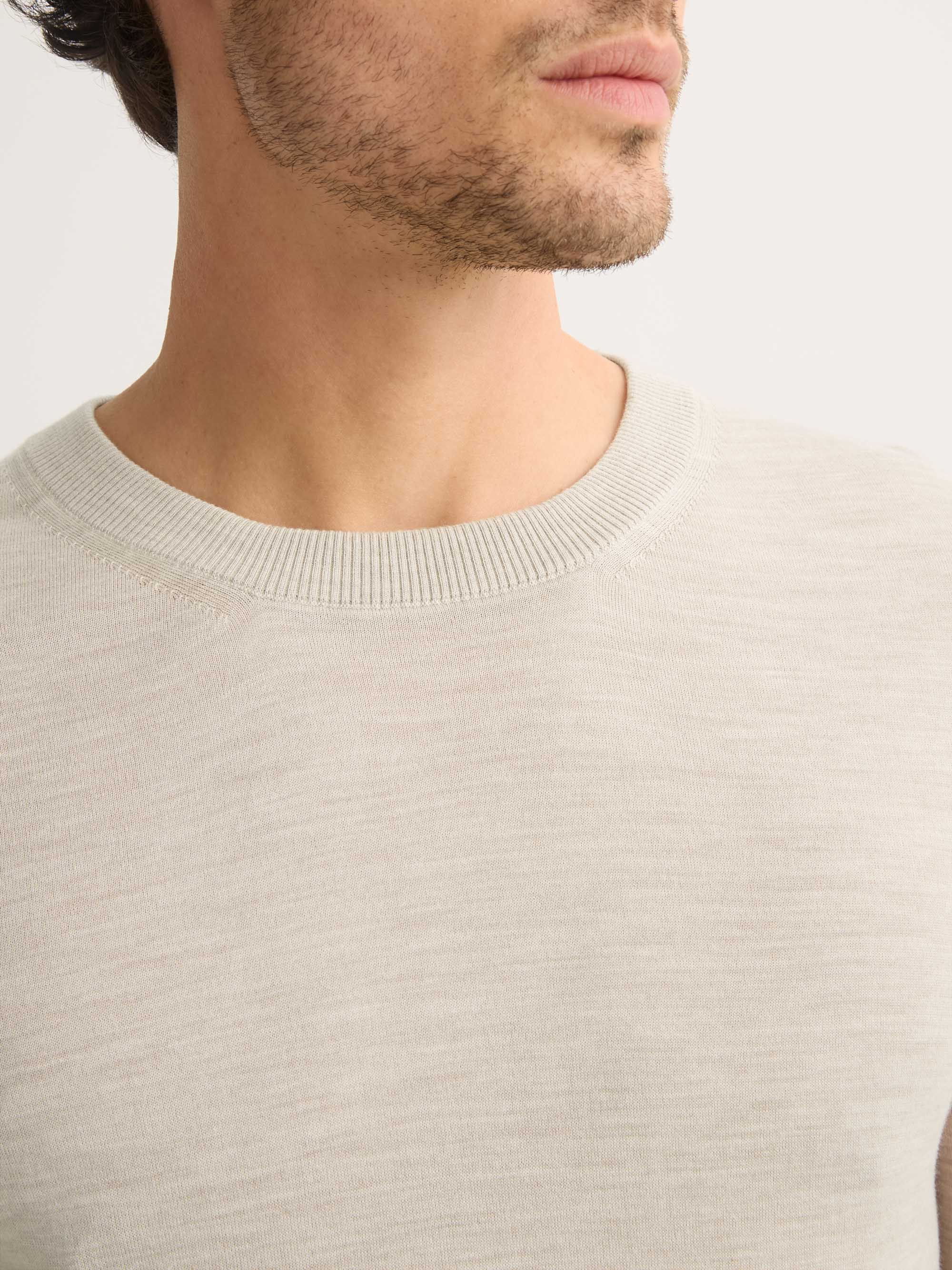 Men's Sweater Orson Merino Wool Oat - Image 4