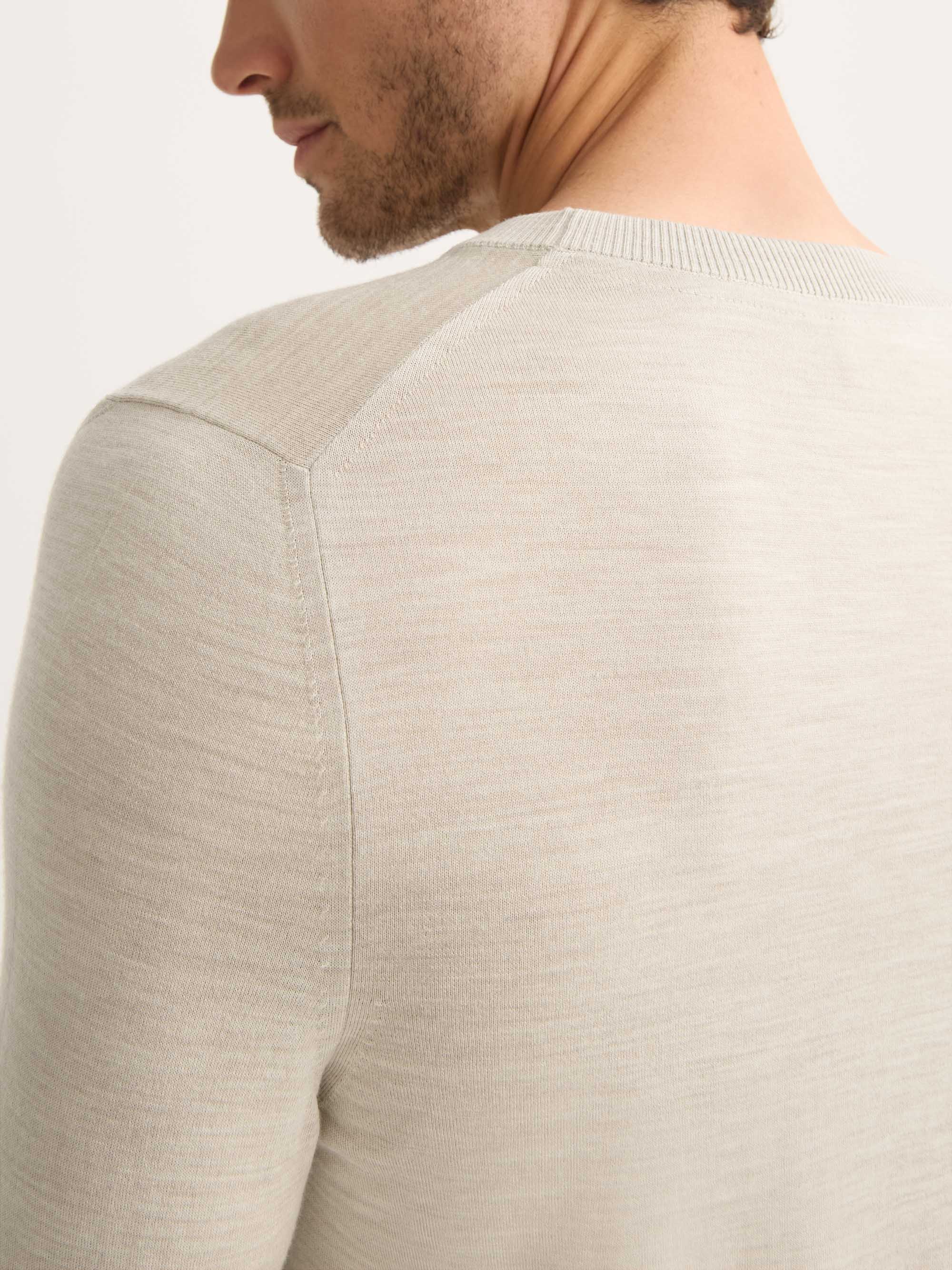 Men's Sweater Orson Merino Wool Oat - Image 5
