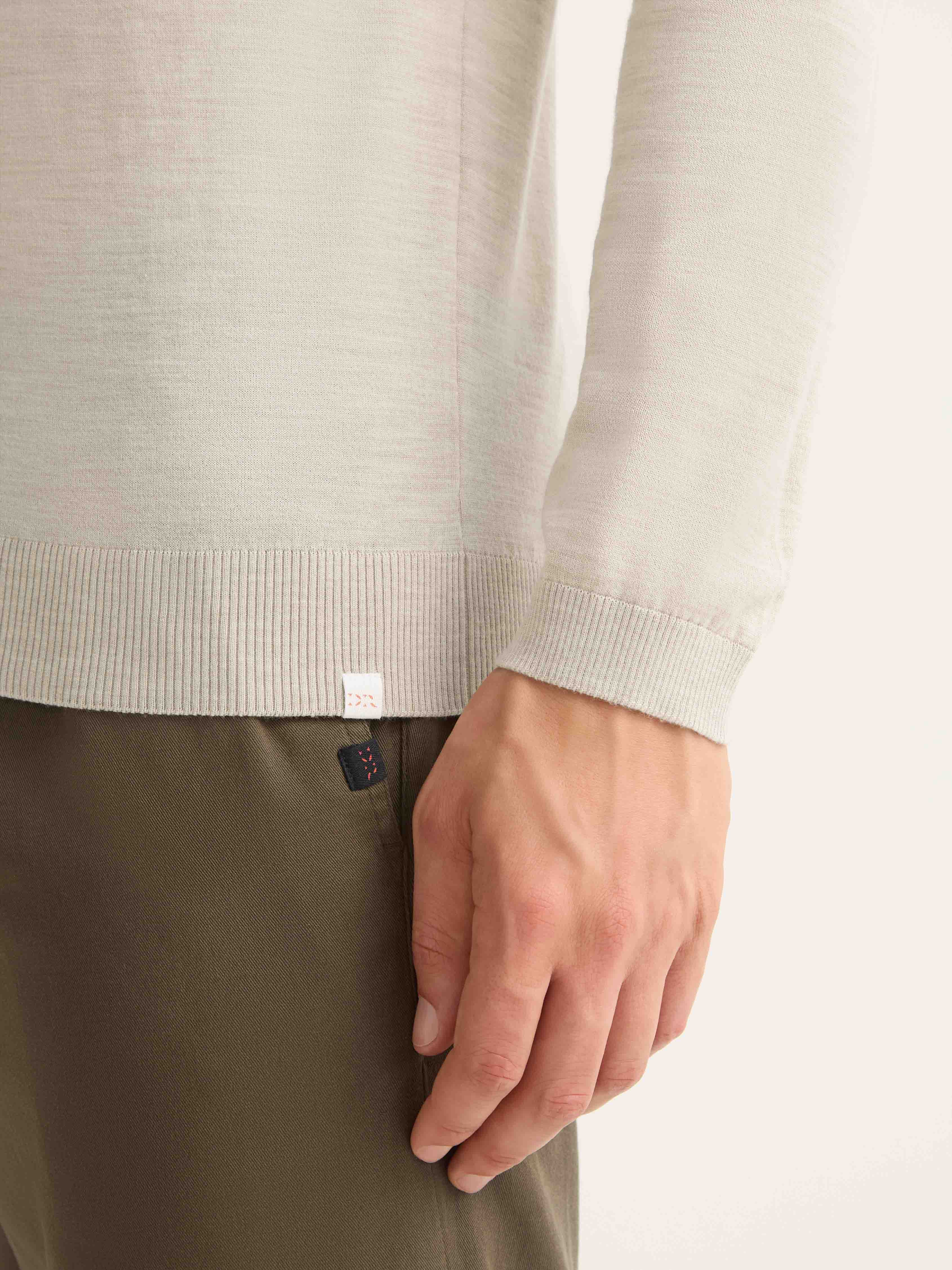 Men's Sweater Orson Merino Wool Oat - Image 6