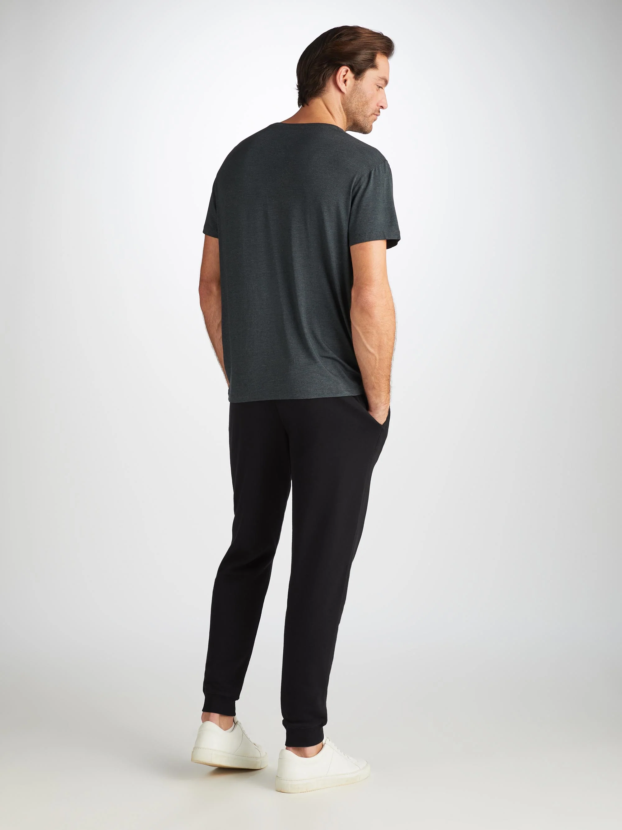 Men's Sweatpants Quinn Cotton Modal Black - Image 3
