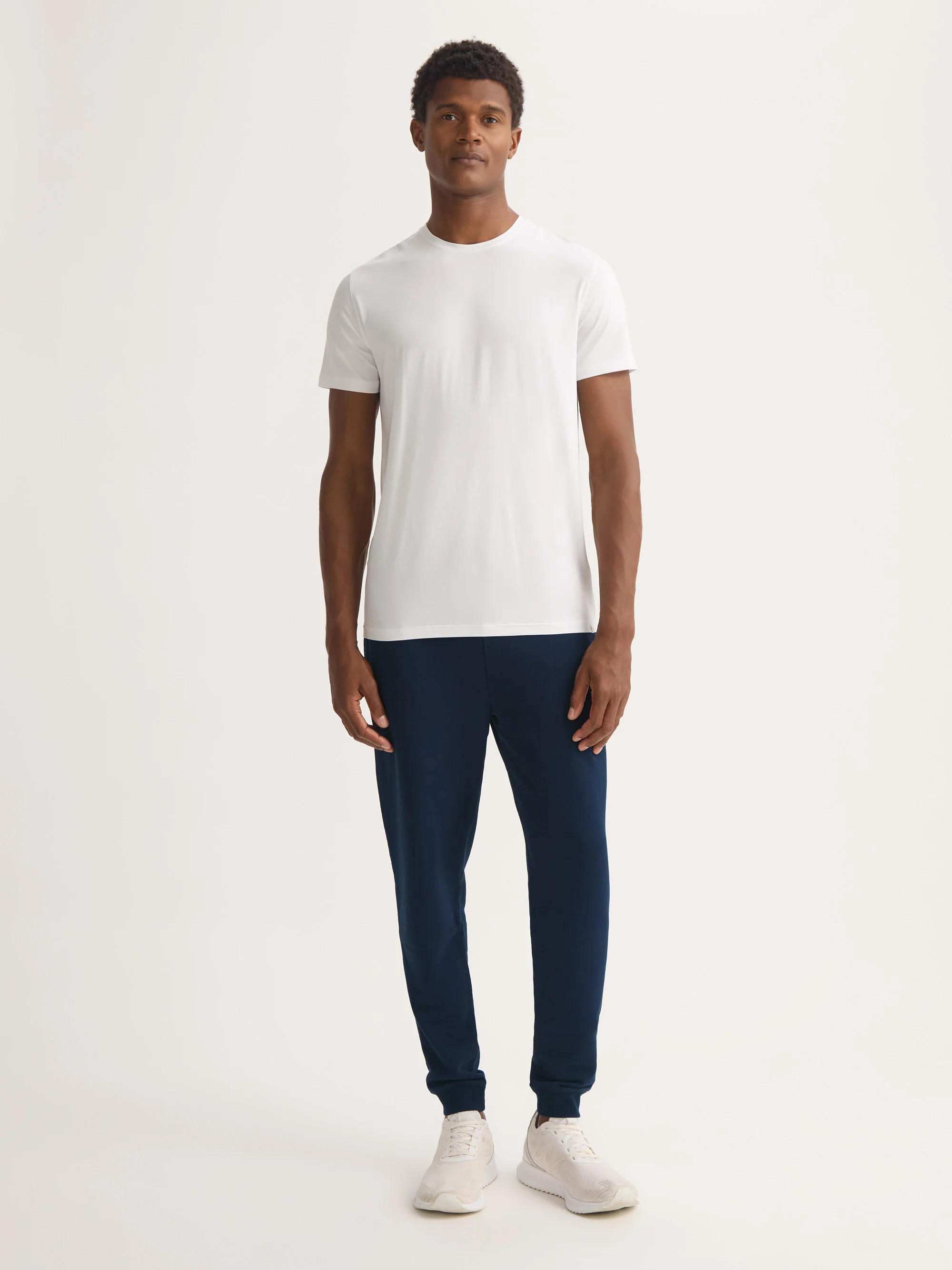 Men's Sweatpants Quinn Cotton Modal Navy - Image 3