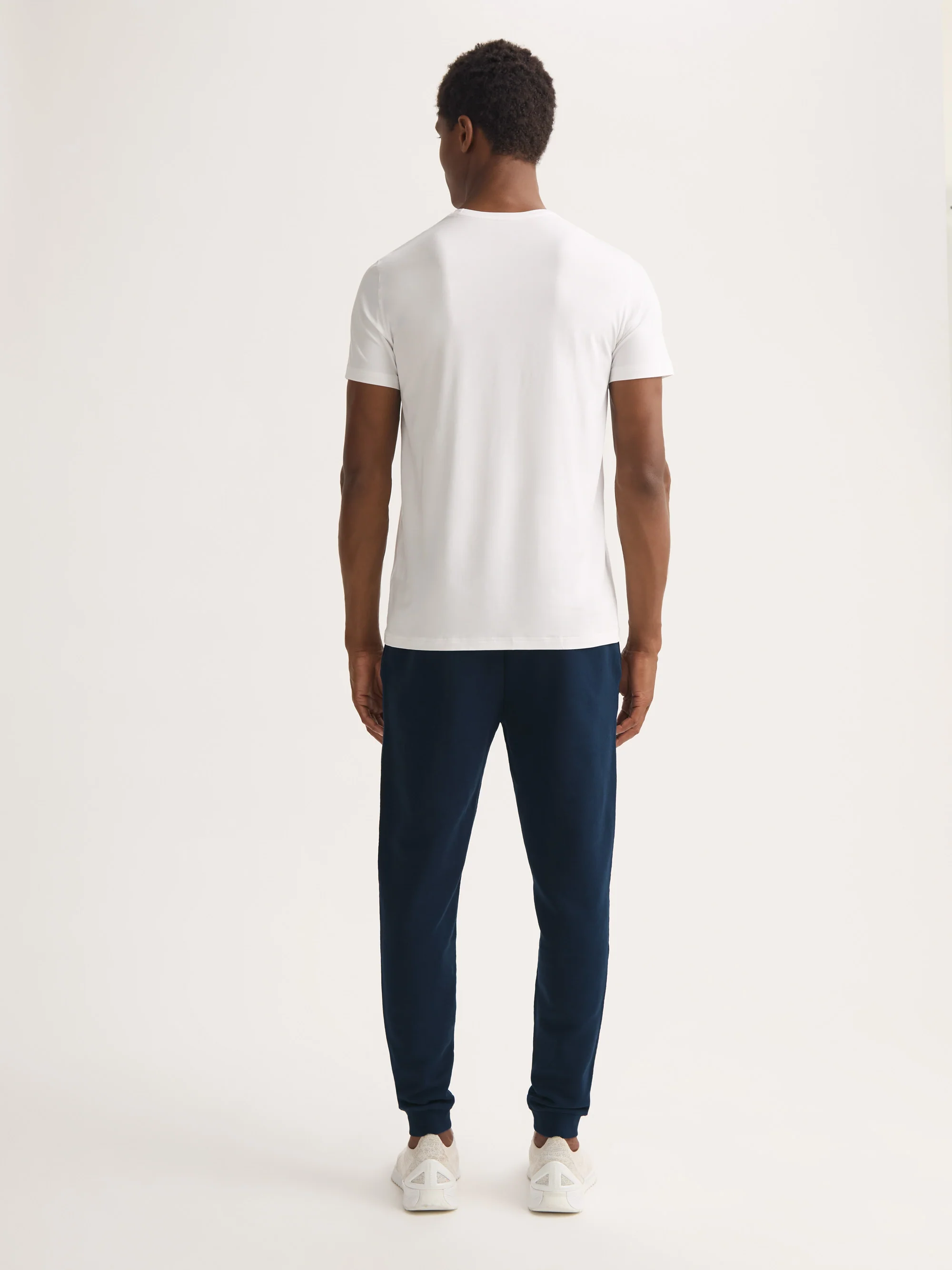 Men's Sweatpants Quinn Cotton Modal Navy - Image 4