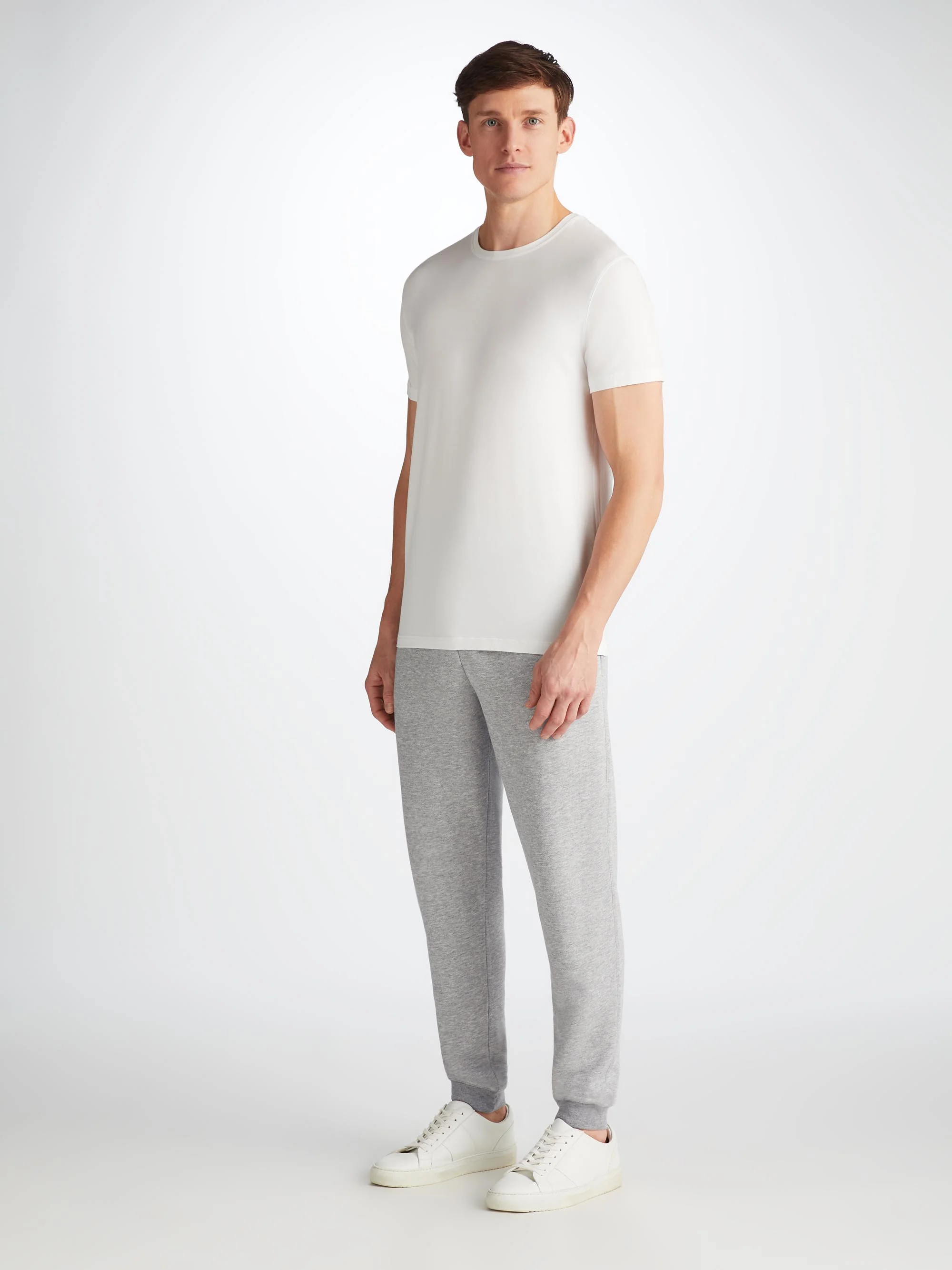 Men's Sweatpants Quinn Cotton Modal Silver - Image 3