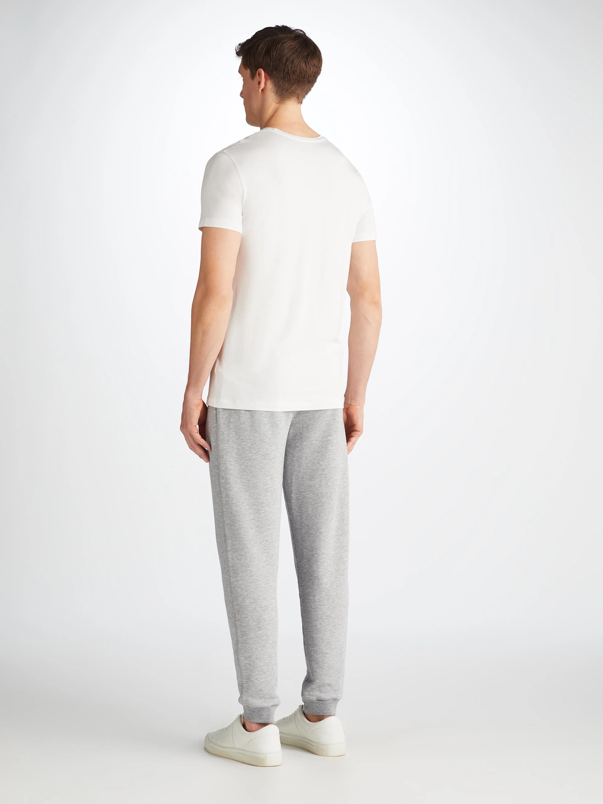 Men's Sweatpants Quinn Cotton Modal Silver - Image 4
