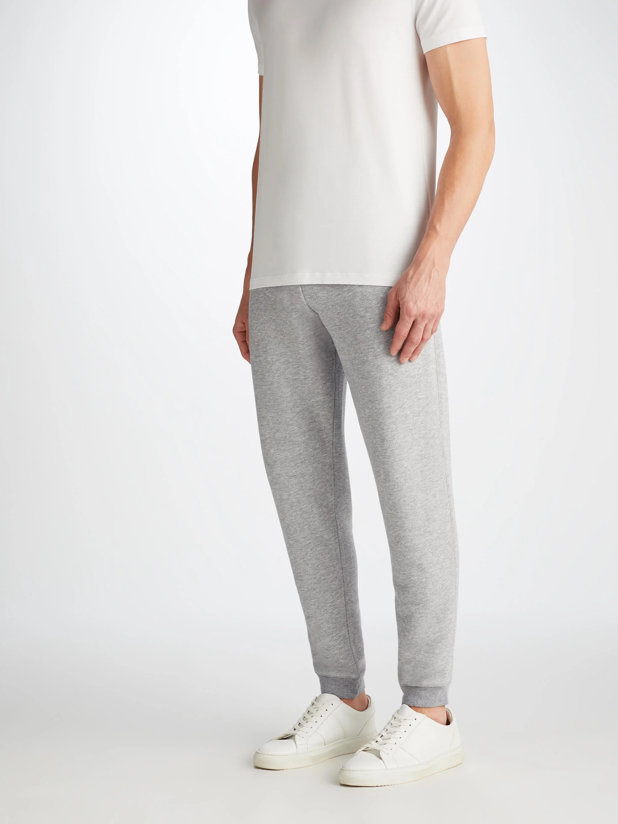 Men's Sweatpants Quinn Cotton Modal Silver - Image 8