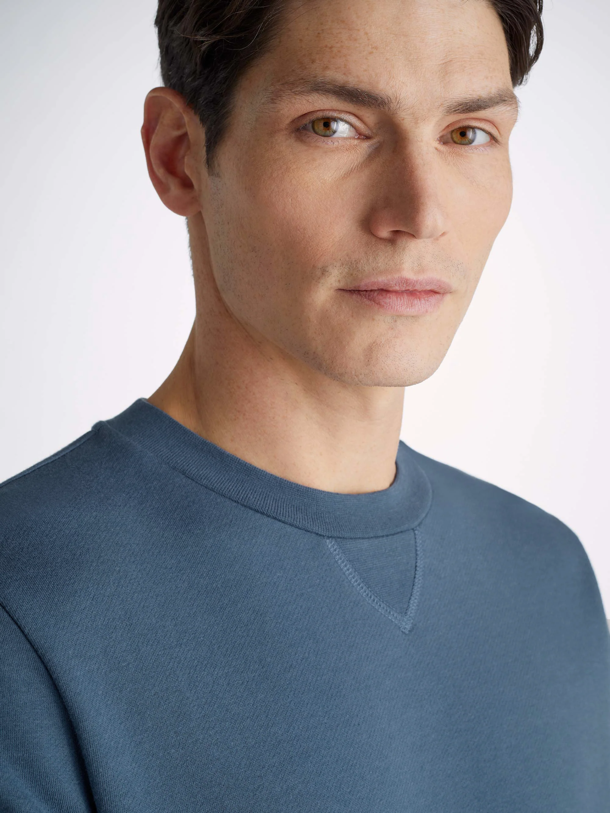 Men's Sweatshirt and Sweatpants Quinn Cotton Modal Denim - Image 5