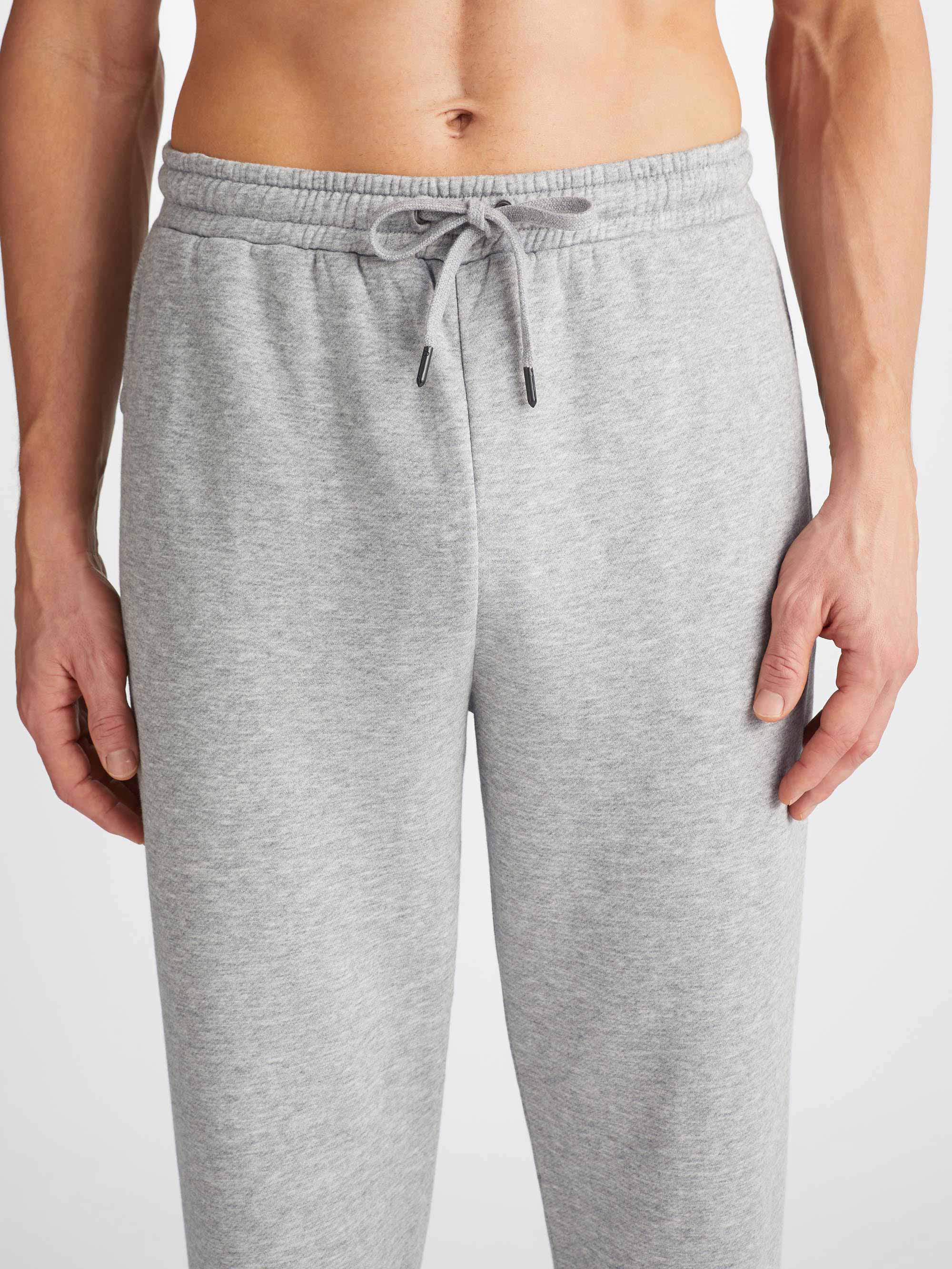 Men's Sweatshirt and Sweatpants Quinn Cotton Modal Silver - Image 6