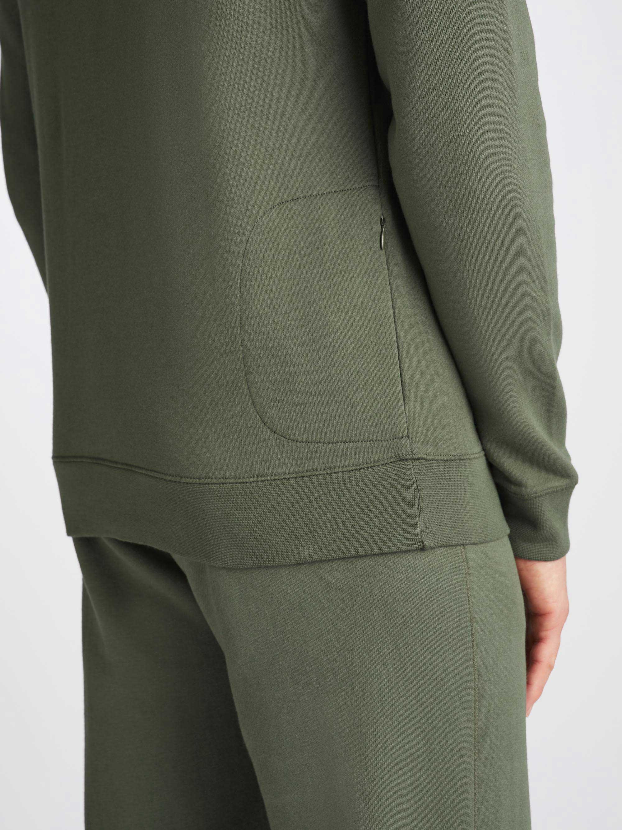 Men's Sweatshirt Quinn Cotton Modal Soft Green - Image 6