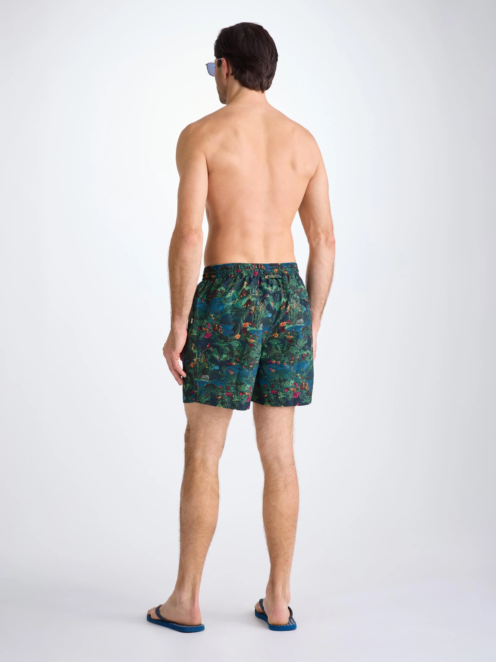 Men's Swim Shorts Multi Midnight Jungle Print - Image 4