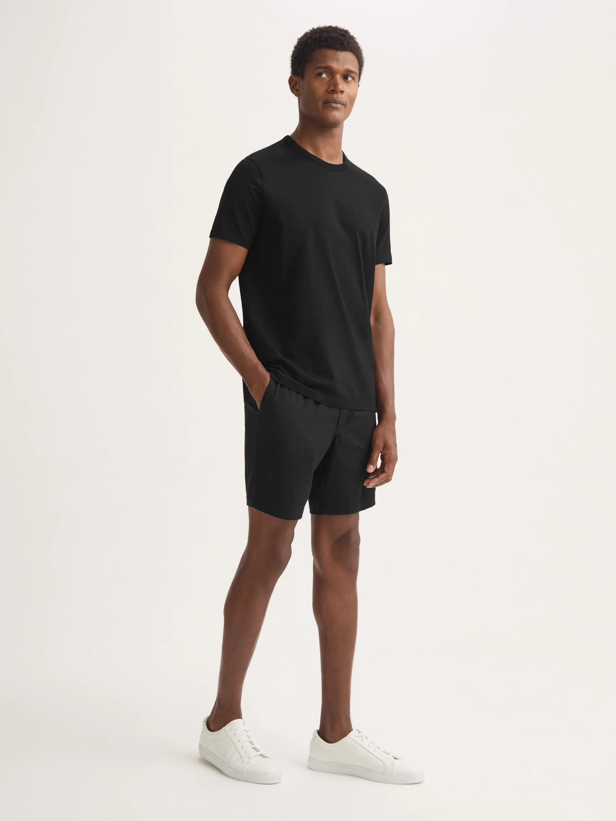 Men's T-Shirt Barny Pima Cotton Black - Image 2