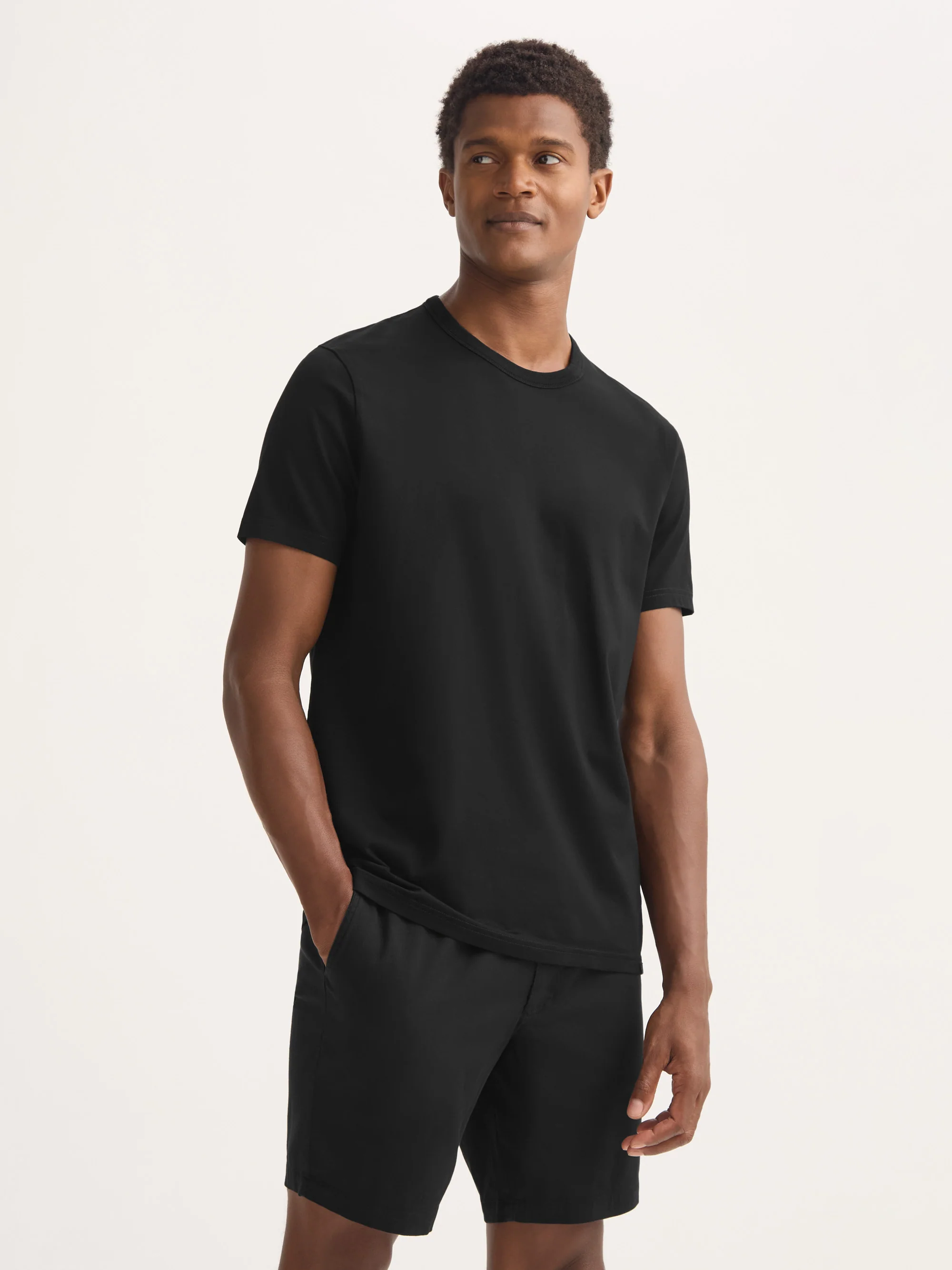 Men's T-Shirt Barny Pima Cotton Black - Image 5