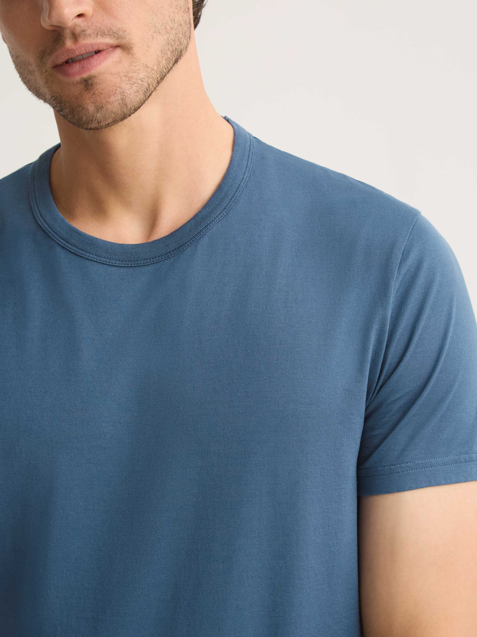 Men's T-Shirt Barny Pima Cotton Denim - Image 4