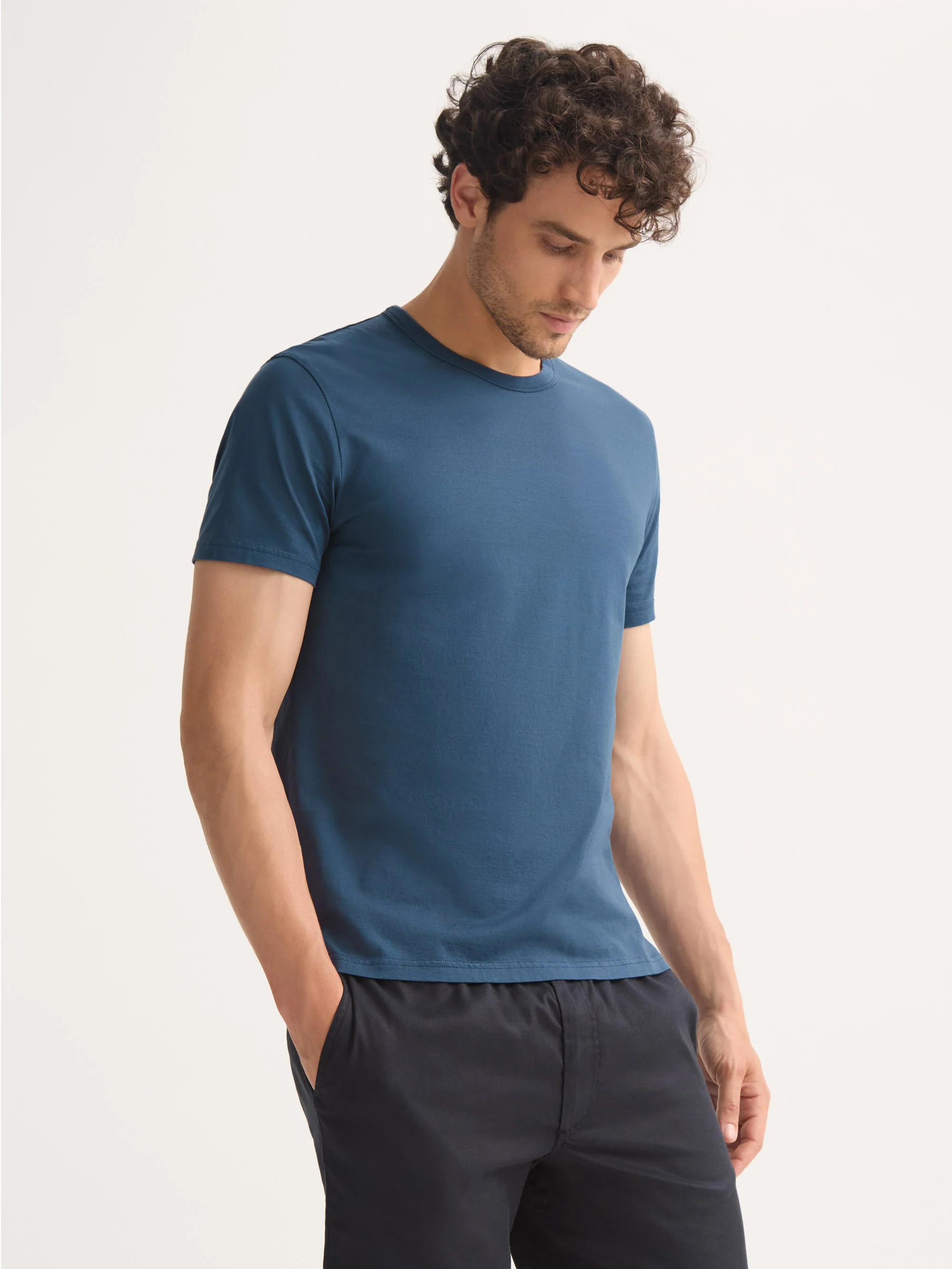 Men's T-Shirt Barny Pima Cotton Denim - Image 5