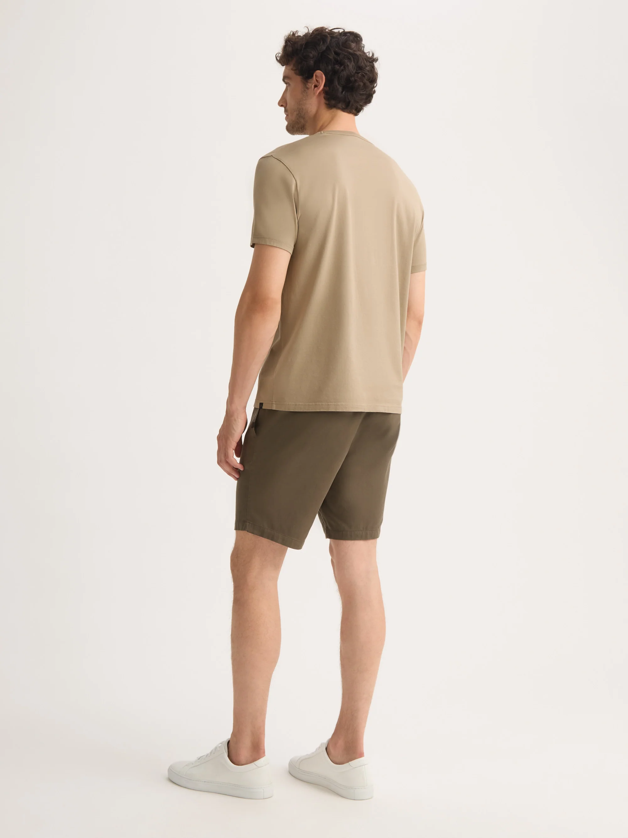 Men's T-Shirt Barny Pima Cotton Taupe - Image 3
