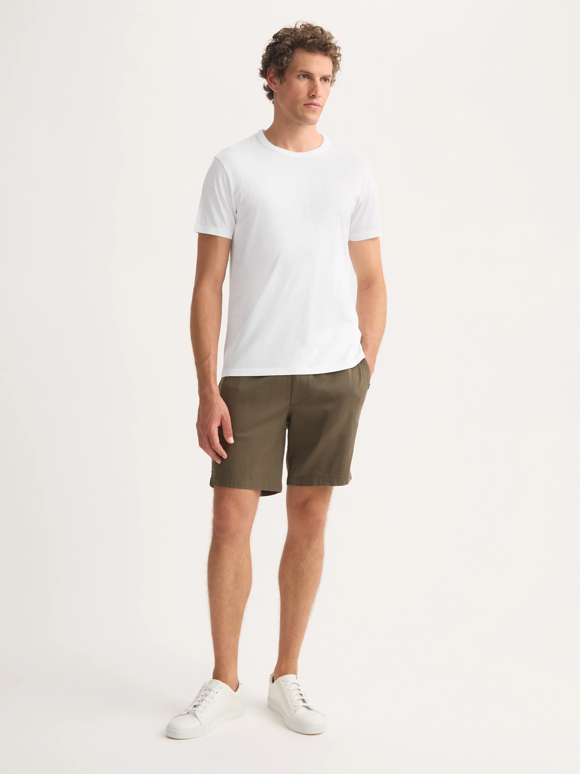 Men's T-Shirt Barny Pima Cotton White - Image 2