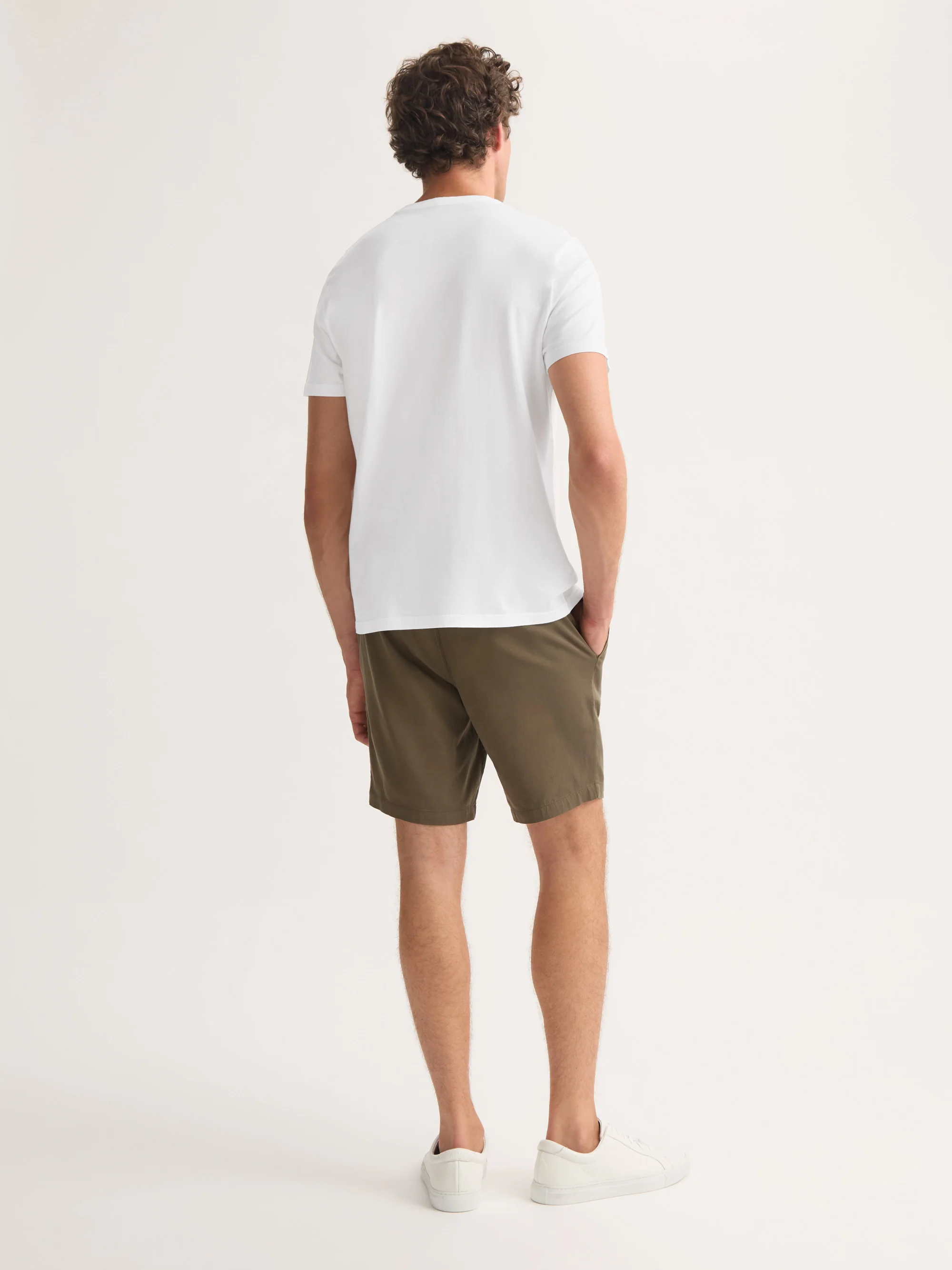 Men's T-Shirt Barny Pima Cotton White - Image 3