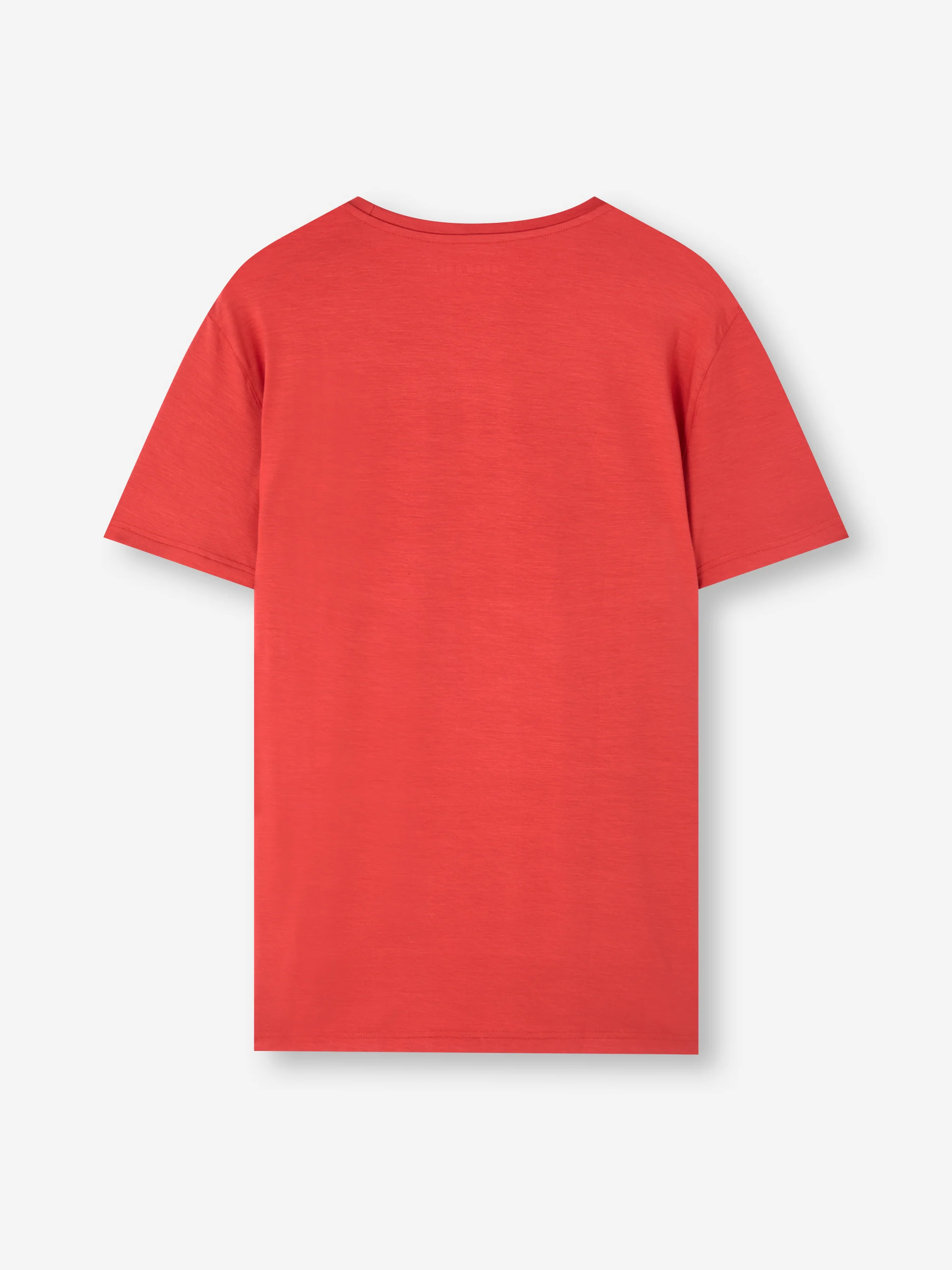Men's T-Shirt Basel Micro Modal Stretch Rich Red - Image 6