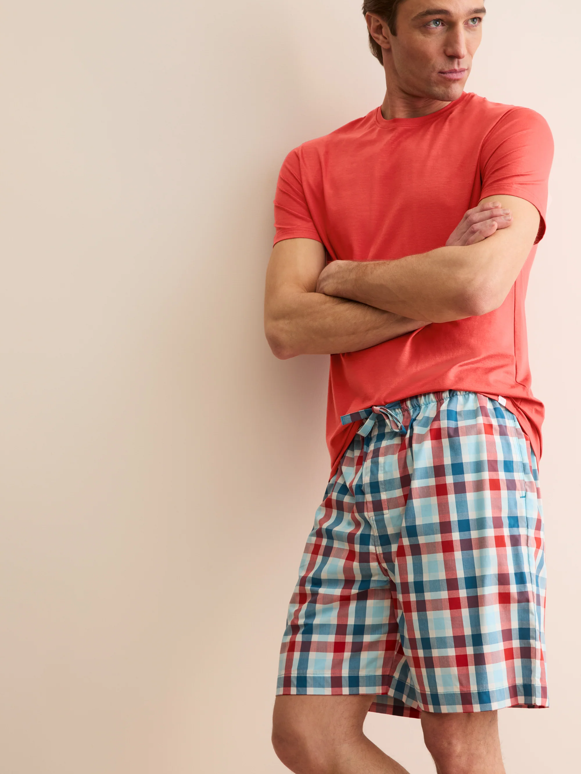 Men's T-Shirt Basel Micro Modal Stretch Rich Red - Image 8