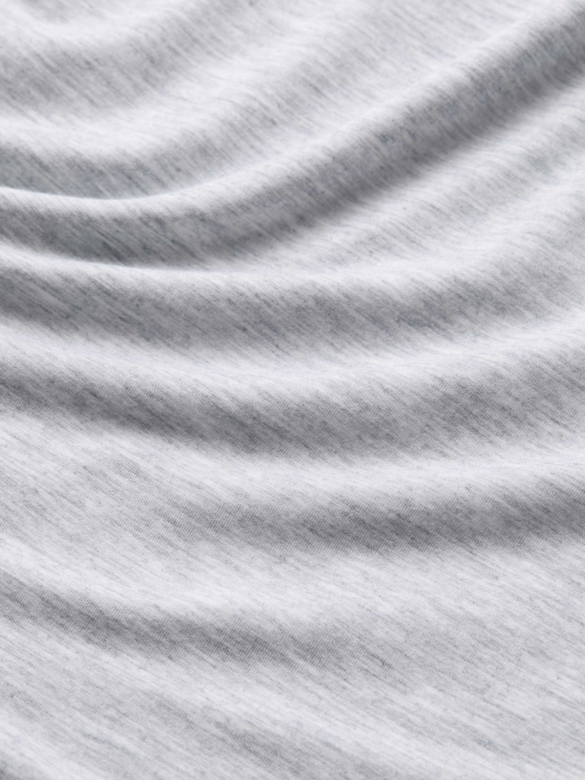 Men's T-Shirt Ethan Micro Modal Stretch Silver Marl - Image 7