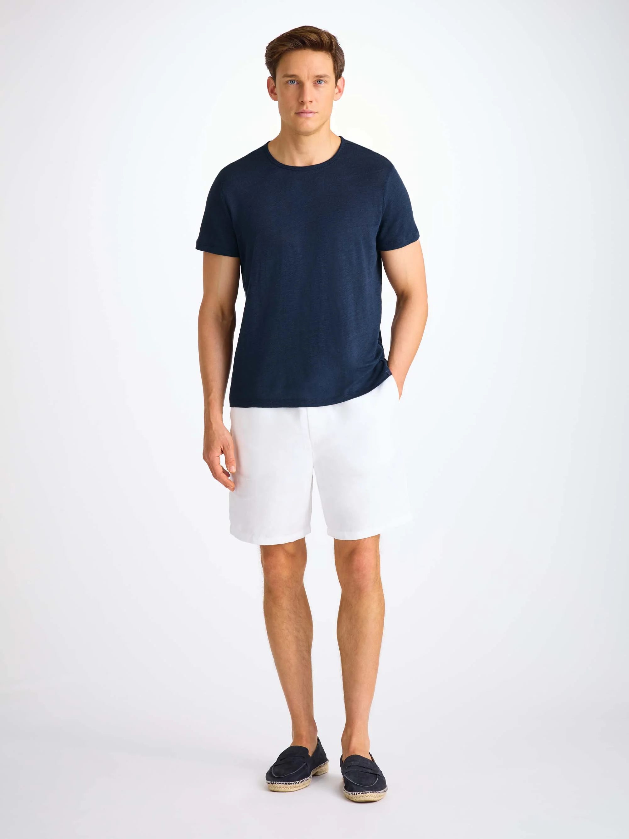 Men's T-Shirt Jordan Linen Navy - Image 3