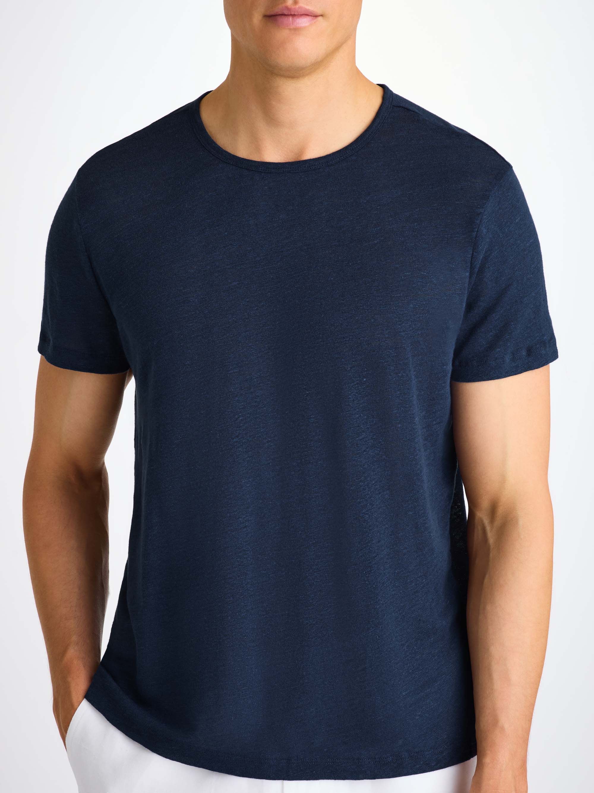 Men's T-Shirt Jordan Linen Navy - Image 7