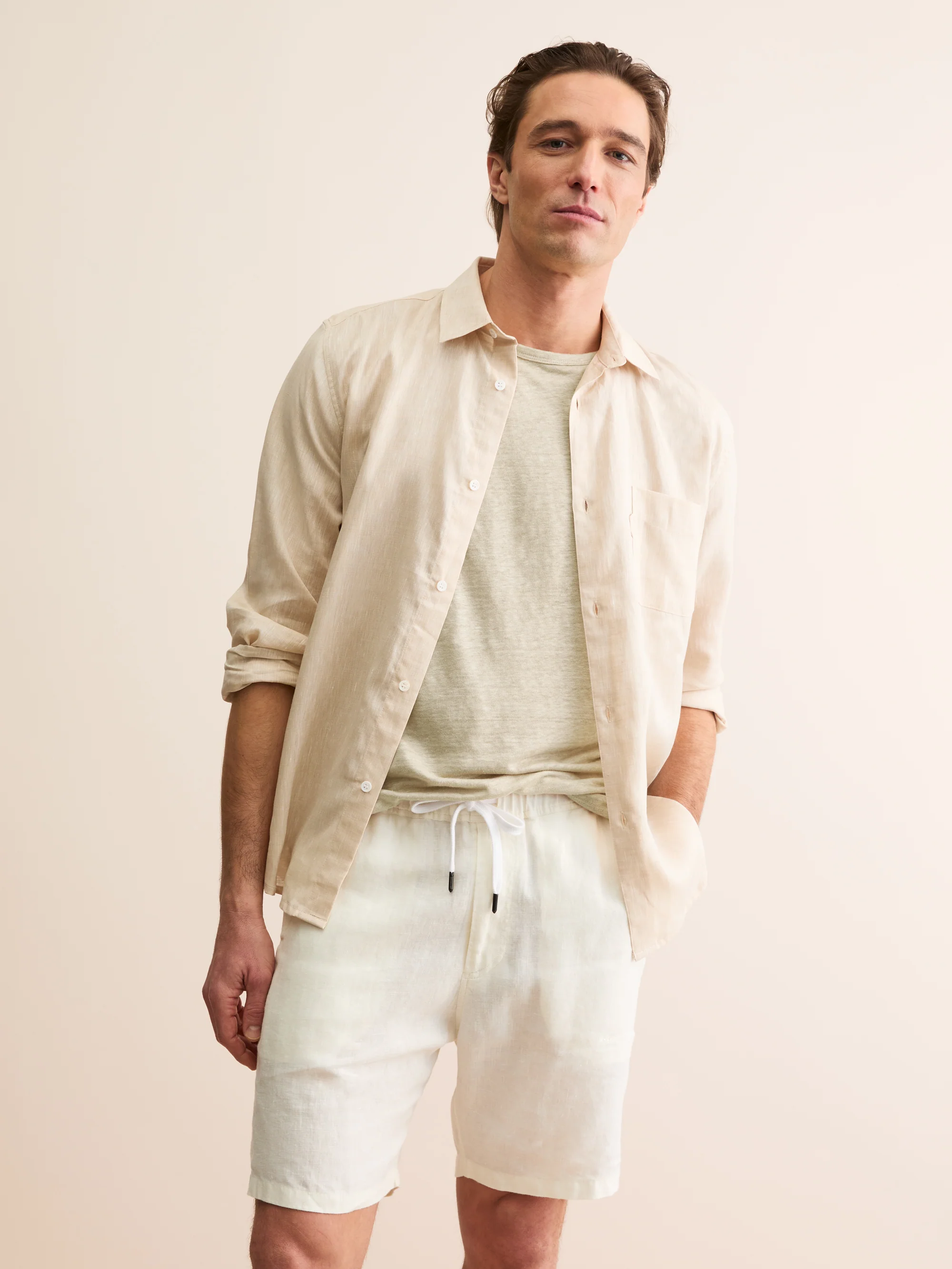 Men's T-Shirt Jordan Linen Beige - Image 4