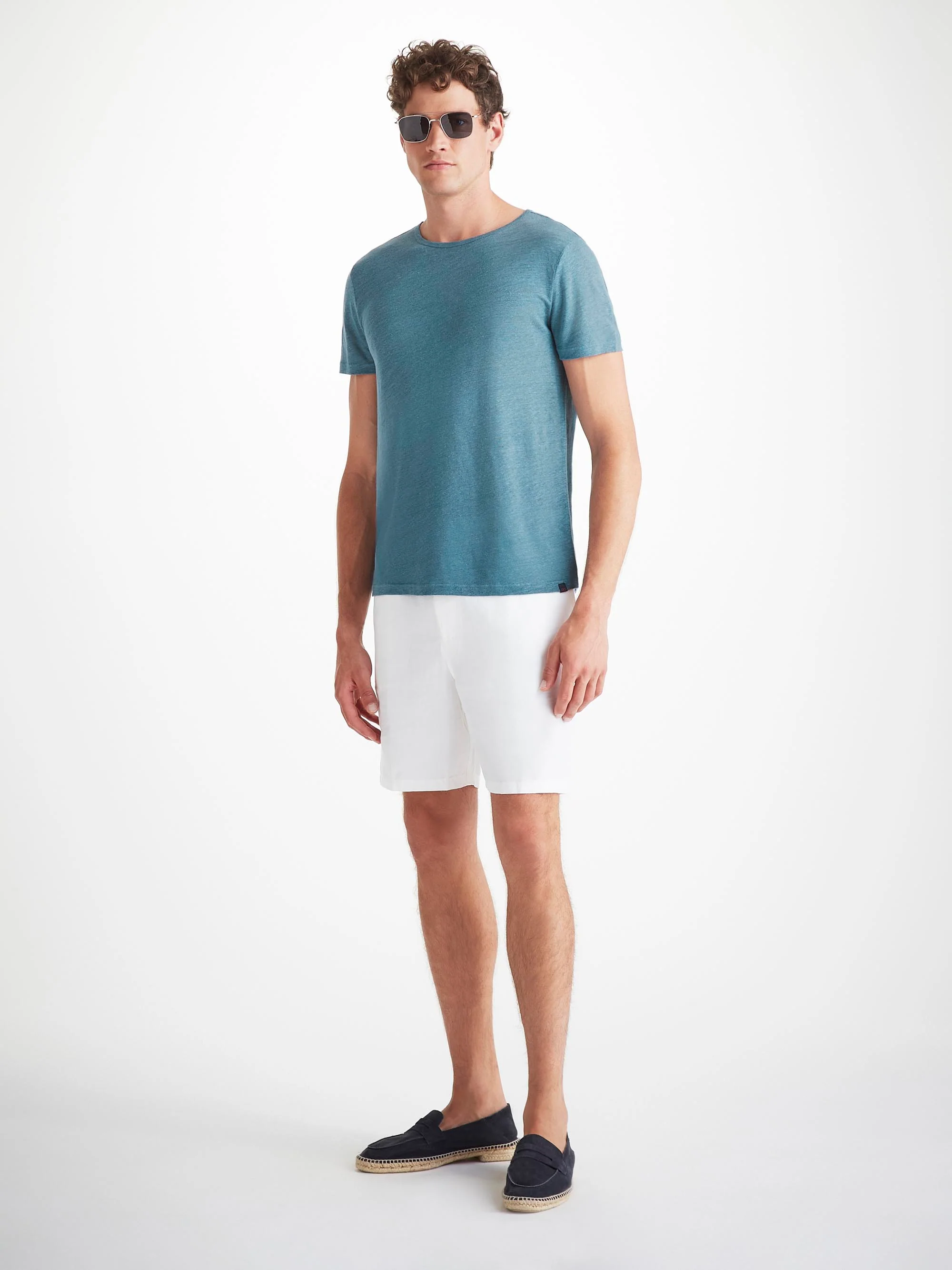 Men's T-Shirt Jordan Linen Steel Blue - Image 3