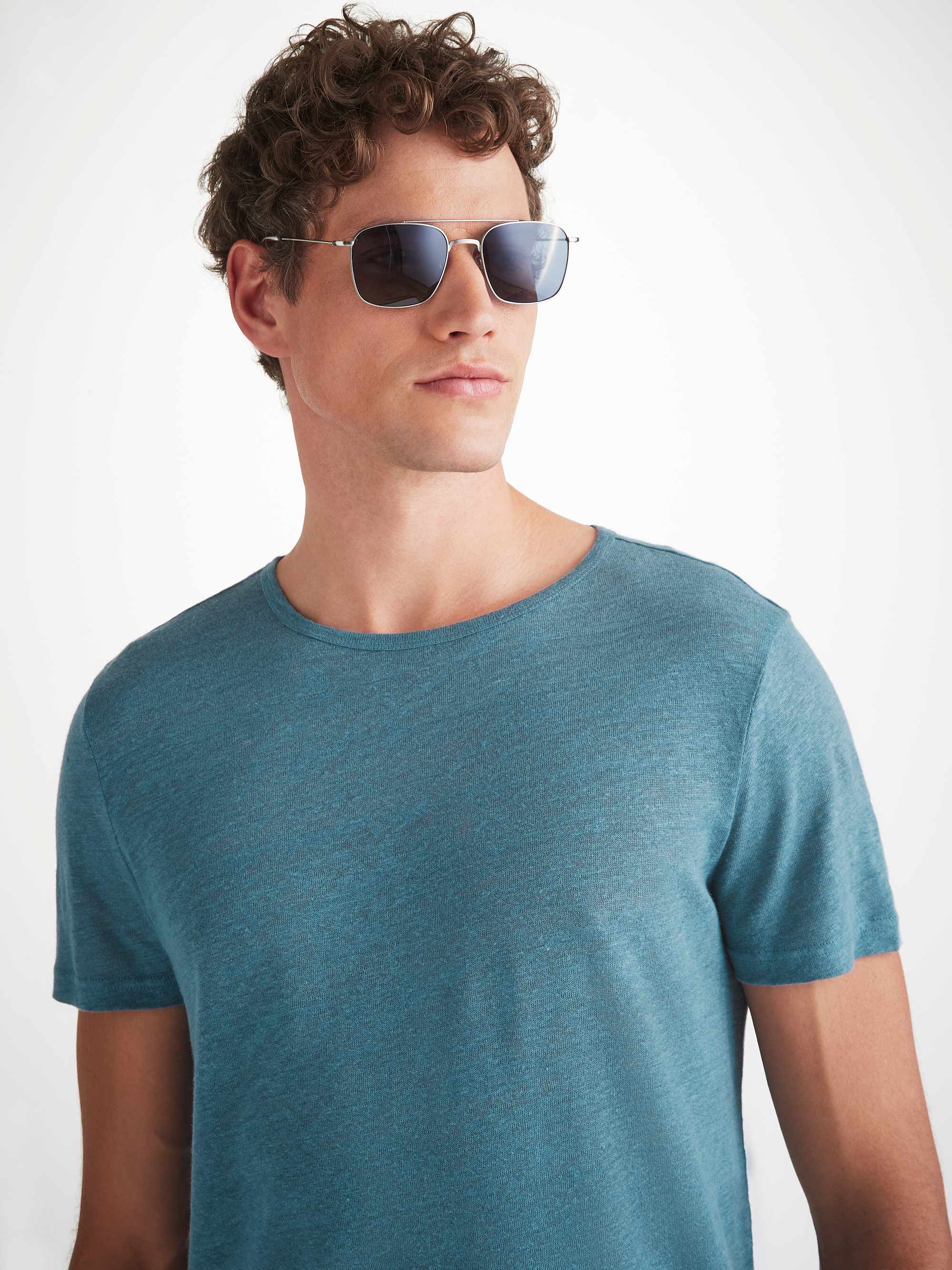 Men's T-Shirt Jordan Linen Steel Blue - Image 5