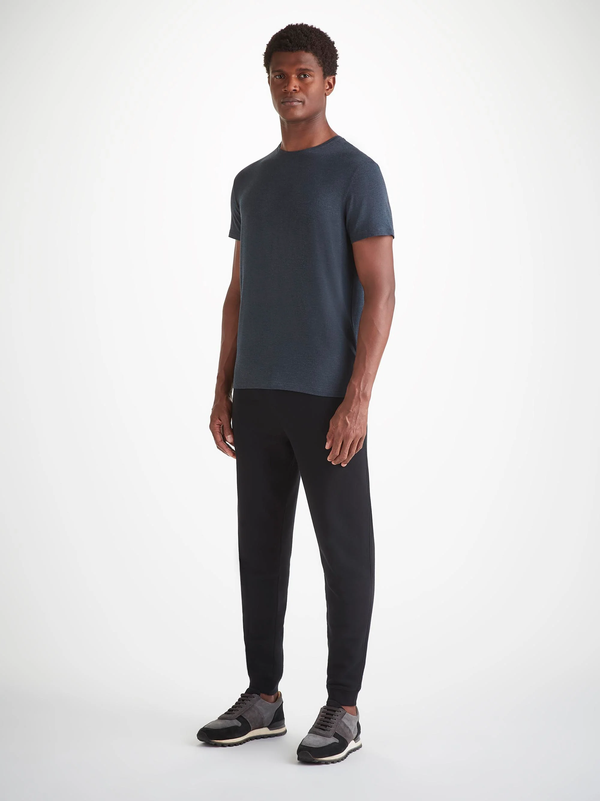Men's T-Shirt Marlowe Micro Modal Stretch Anthracite Marl - Image 3
