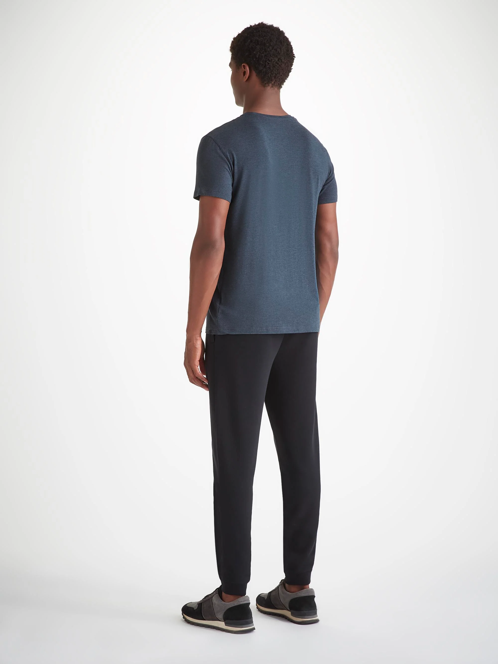 Men's T-Shirt Marlowe Micro Modal Stretch Anthracite Marl - Image 4