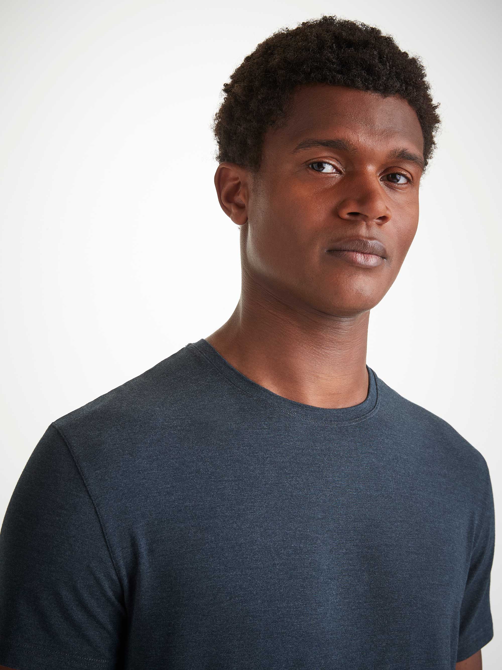 Men's T-Shirt Marlowe Micro Modal Stretch Anthracite Marl - Image 5