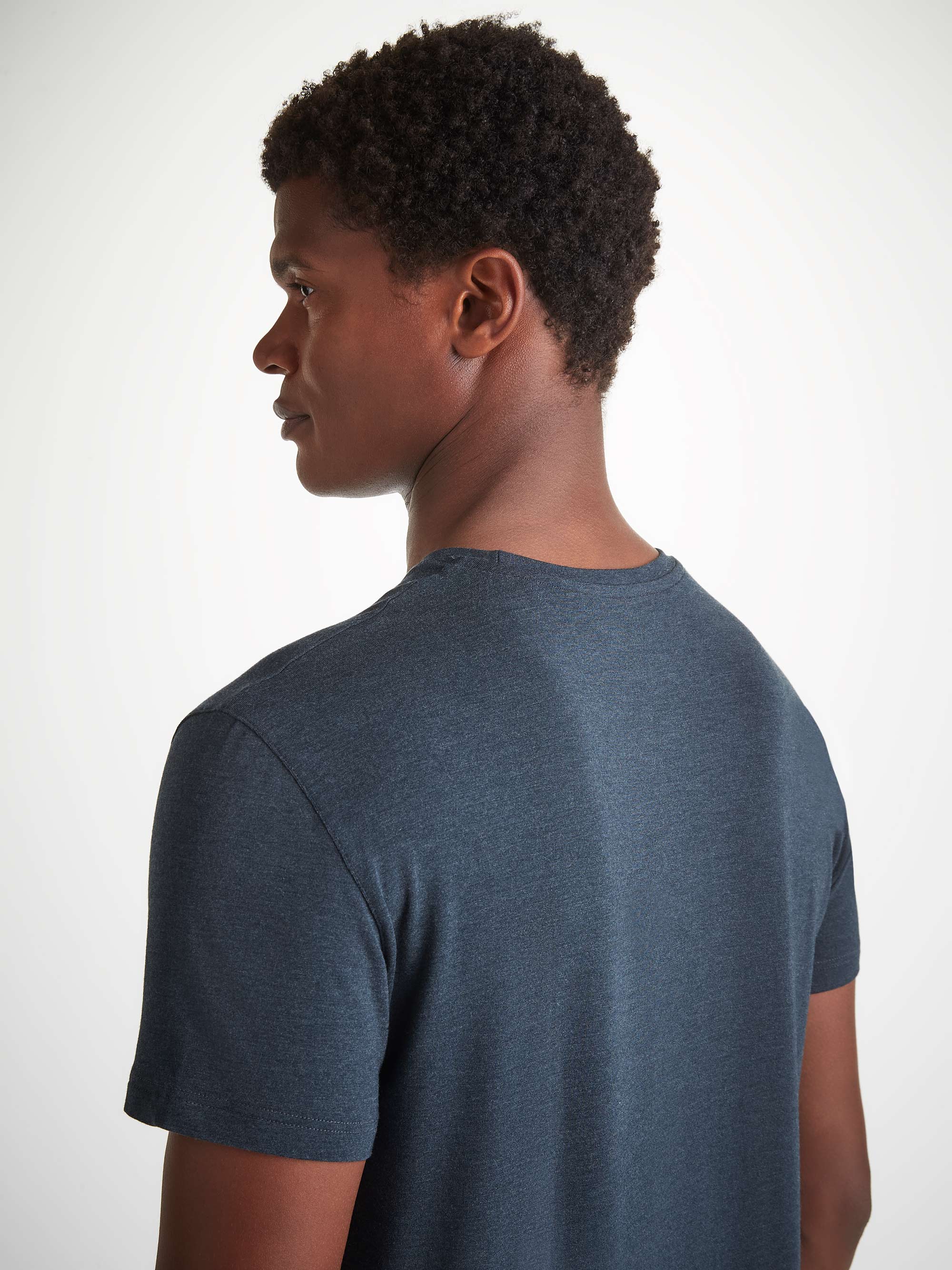 Men's T-Shirt Marlowe Micro Modal Stretch Anthracite Marl - Image 6