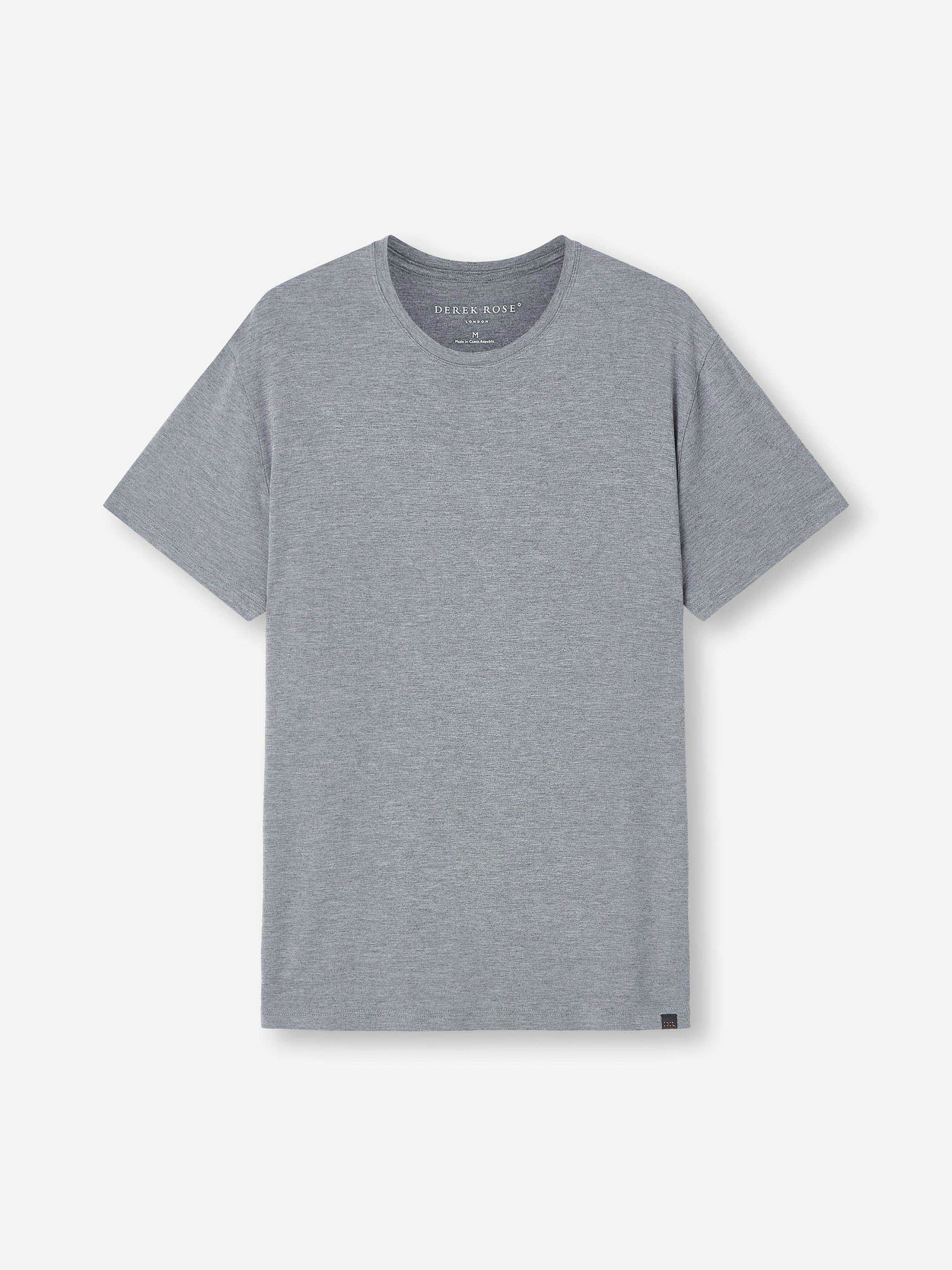 Men's T-Shirt Marlowe Micro Modal Stretch Charcoal Marl